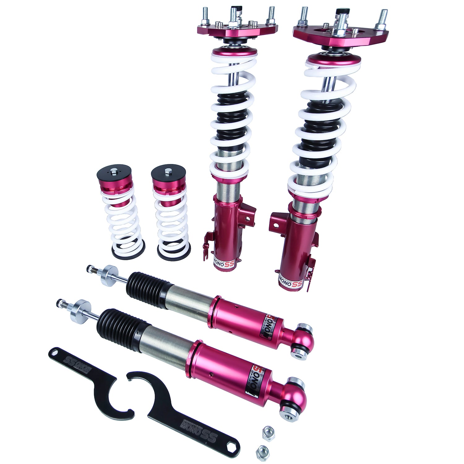 Godspeed MSS0770 MonoSS Coilover Lowering Kit, Fully Adjustable, Ride Height, Spring Tension And 16 Click Damping, Lexus CT200h(CT/CR) 2011-17
