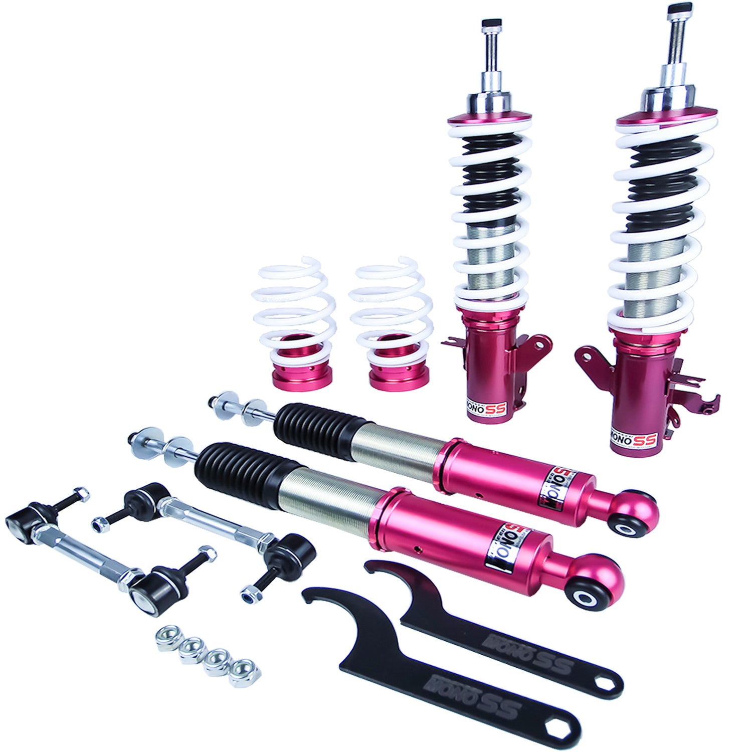 Godspeed MSS0660 MonoSS Coilover Lowering Kit, Fully Adjustable, Ride Height, Spring Tension And 16 Click Damping, Honda CRZ(ZF1) 2010-17