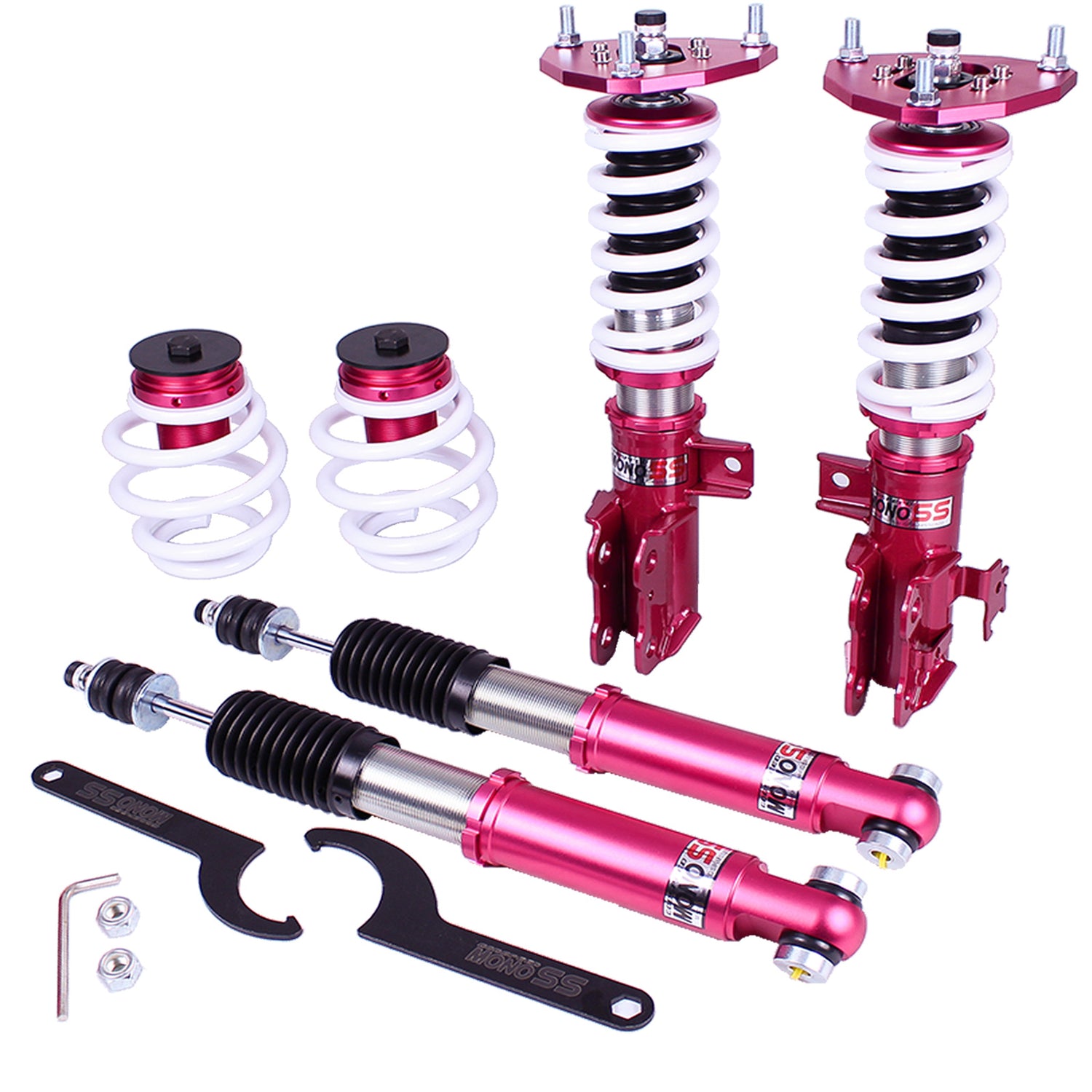 Godspeed MSS0920-C MonoSS Coilover Lowering Kit, Fully Adjustable, Ride Height, Spring Tension And 16 Click Damping, Toyota Corolla iM (E180) 2017-18