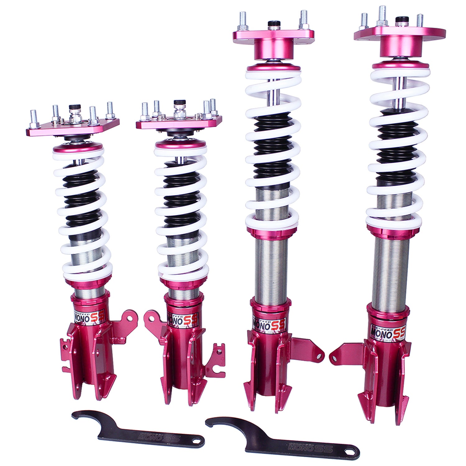Godspeed MSS1020-B MonoSS Coilover Lowering Kit, Fully Adjustable, Ride Height, Spring Tension And 16 Click Damping, Mazda Protege 5(BJ) 2001-04