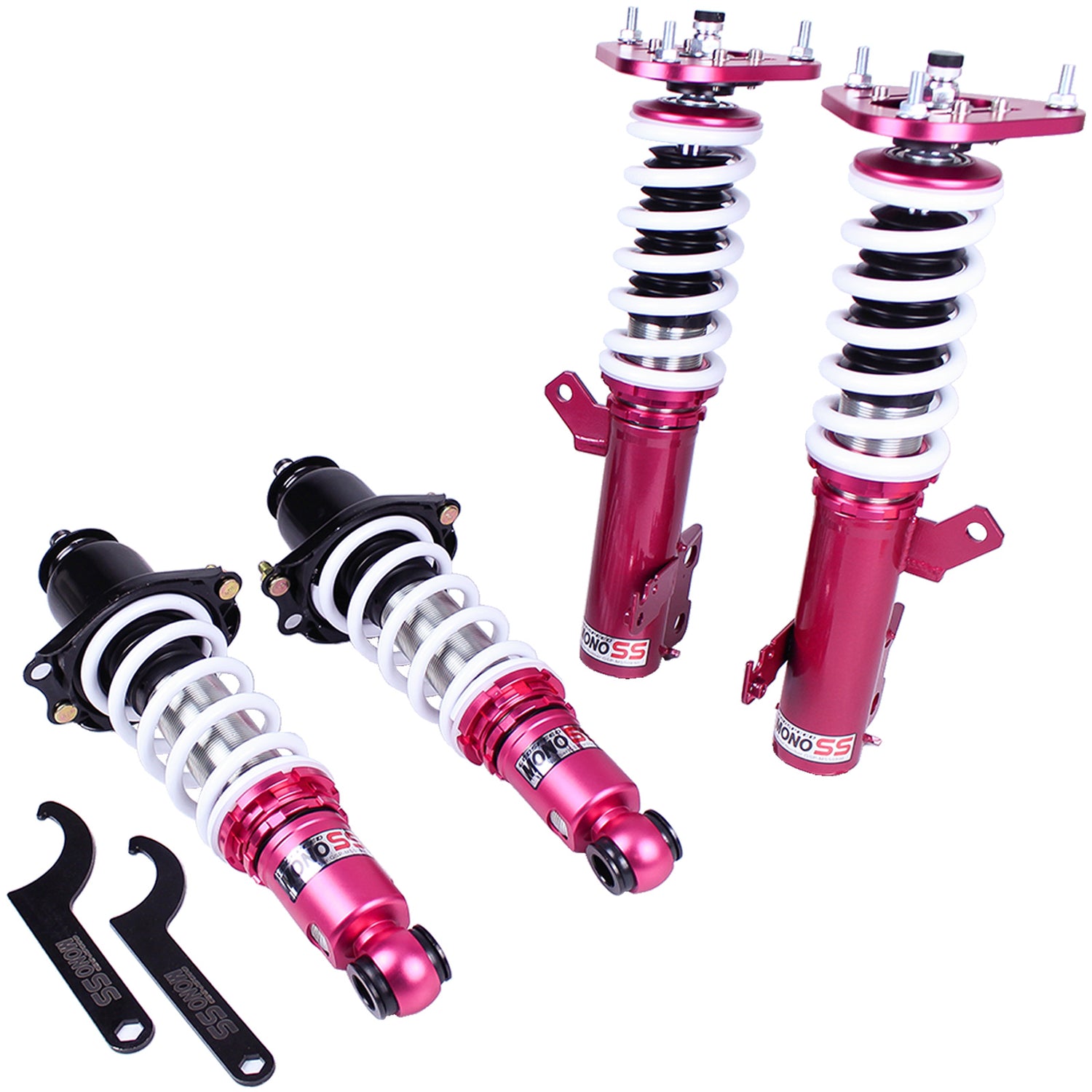 Godspeed MSS0890-B MonoSS Coilover Lowering Kit, Fully Adjustable, Ride Height, Spring Tension And 16 Click Damping, Toyota Matrix(E140) 2009-14