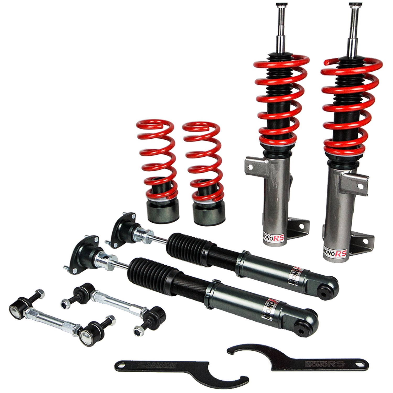 Godspeed MRS1880-B MonoRS Coilover Lowering Kit, 32 Damping Adjustment, Ride Height Adjustable