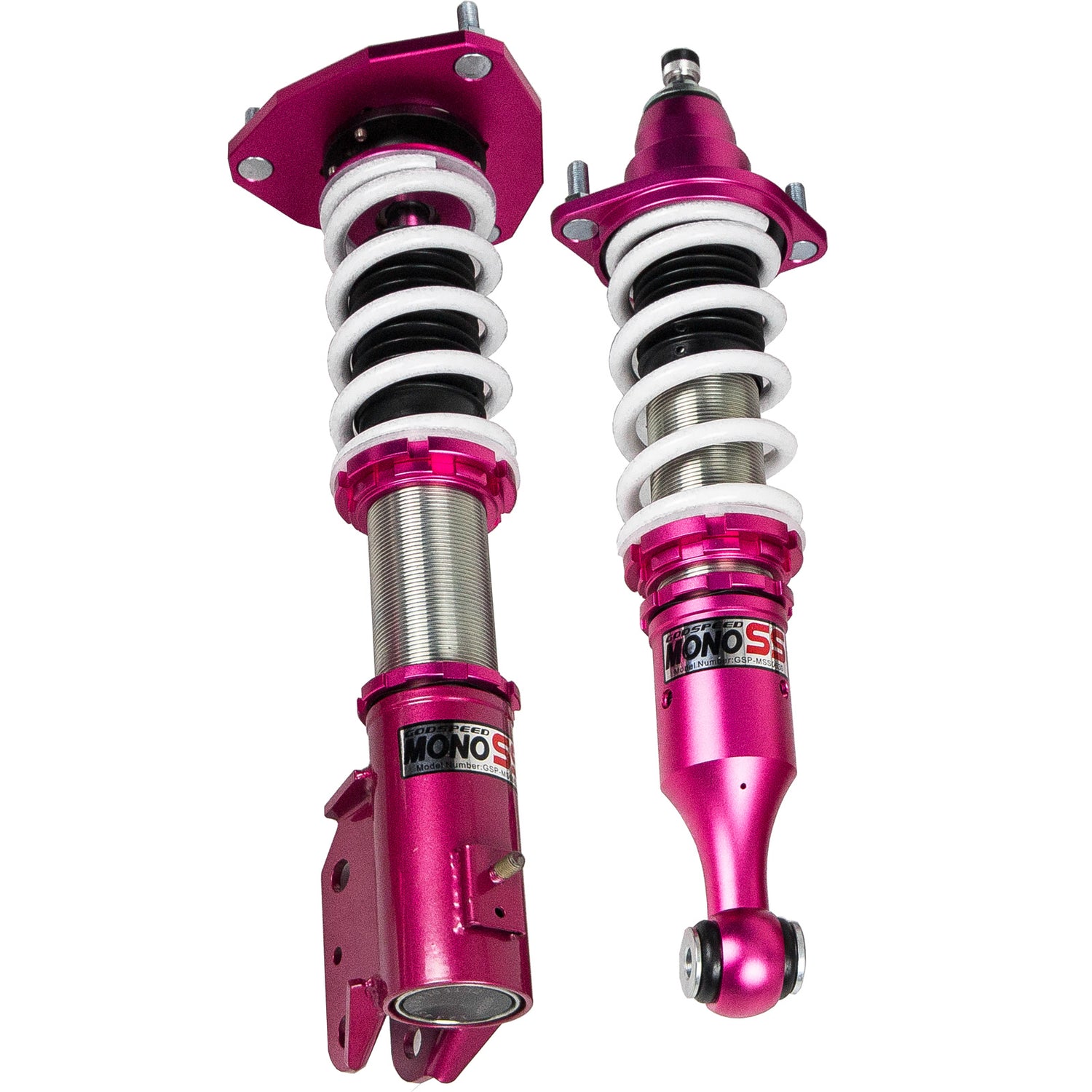 Godspeed MSS0630 MonoSS Coilover Lowering Kit, Fully Adjustable, Ride Height, Spring Tension And 16 Click Damping, Mitsubishi Lancer(CS6A/CS7A) 2002-06