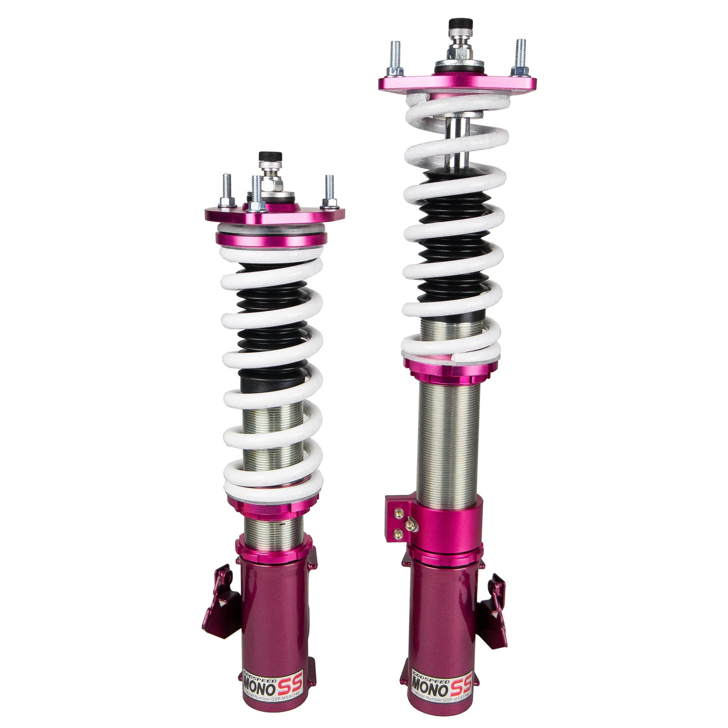 Godspeed MSS0740-A MonoSS Coilover Lowering Kit, Fully Adjustable, Ride Height, Spring Tension And 16 Click Damping, Nissan Sentra(B13/N14) 1991-94