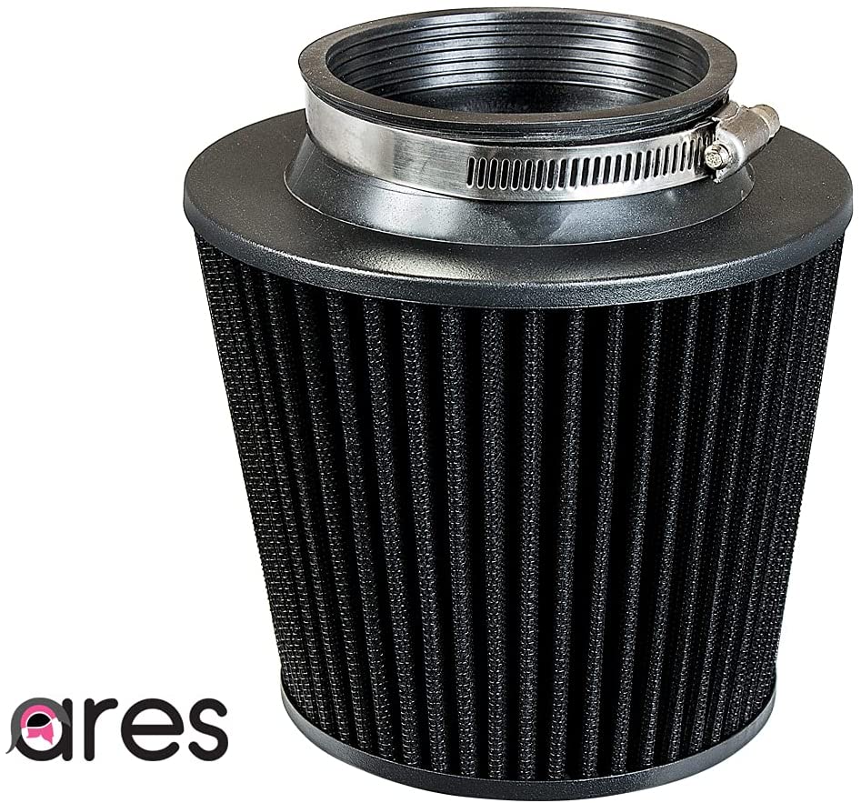 Ares black 3.5" Universal Dry Air Filter Cone Dry Filter Replacement