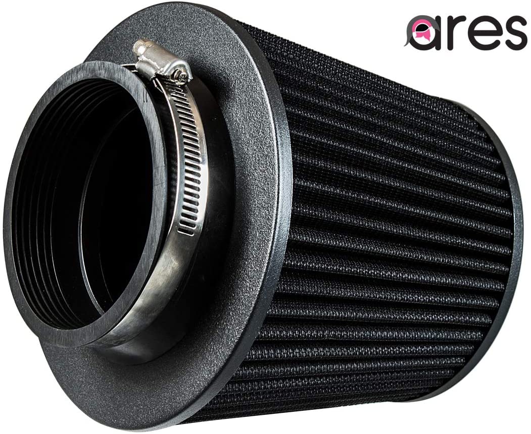Ares Black 4" 102mm Inlet Universal Truck Cone Dry Air Intake Filter NEW
