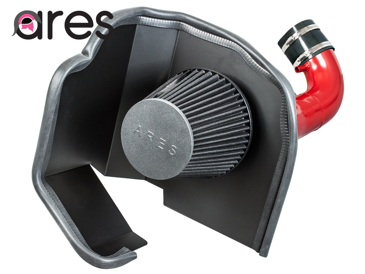 Red Heat Shield Cold Air Intake + Filter 14-19 Compatible With Silverado Sierra 1500 V8