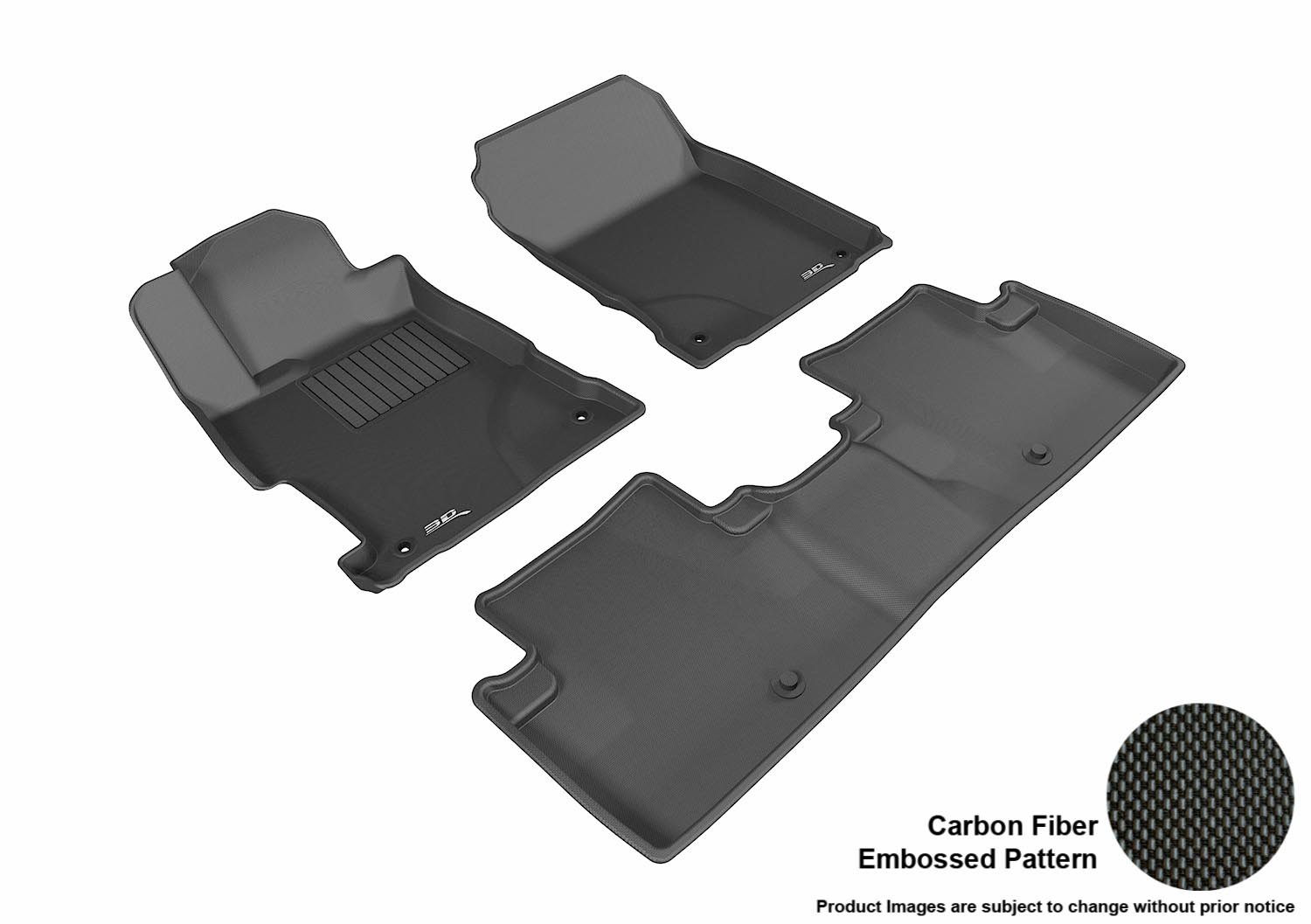 3D MAXpider L1AC00801509 Compatible for Acura ILX 2013-2019 KAGU BLACK R1 R2