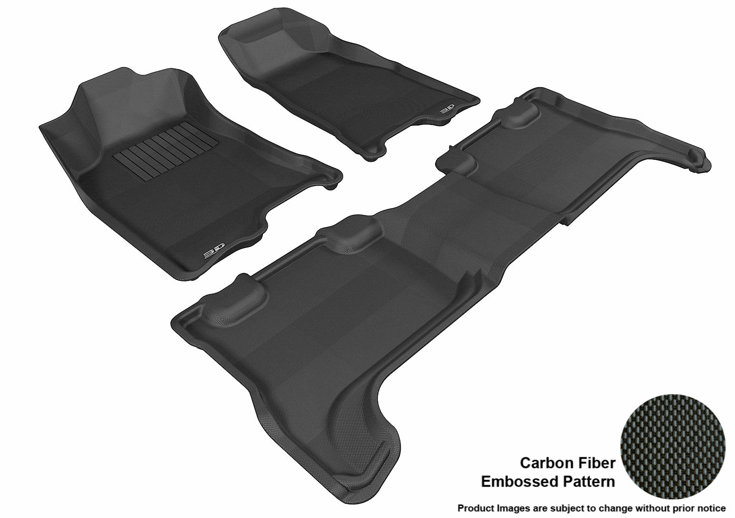 3D MAXpider L1CH02701509 Compatible for Chevrolet COLORADO CREW CAB 2004-2012 KAGU BLACK R1 R2