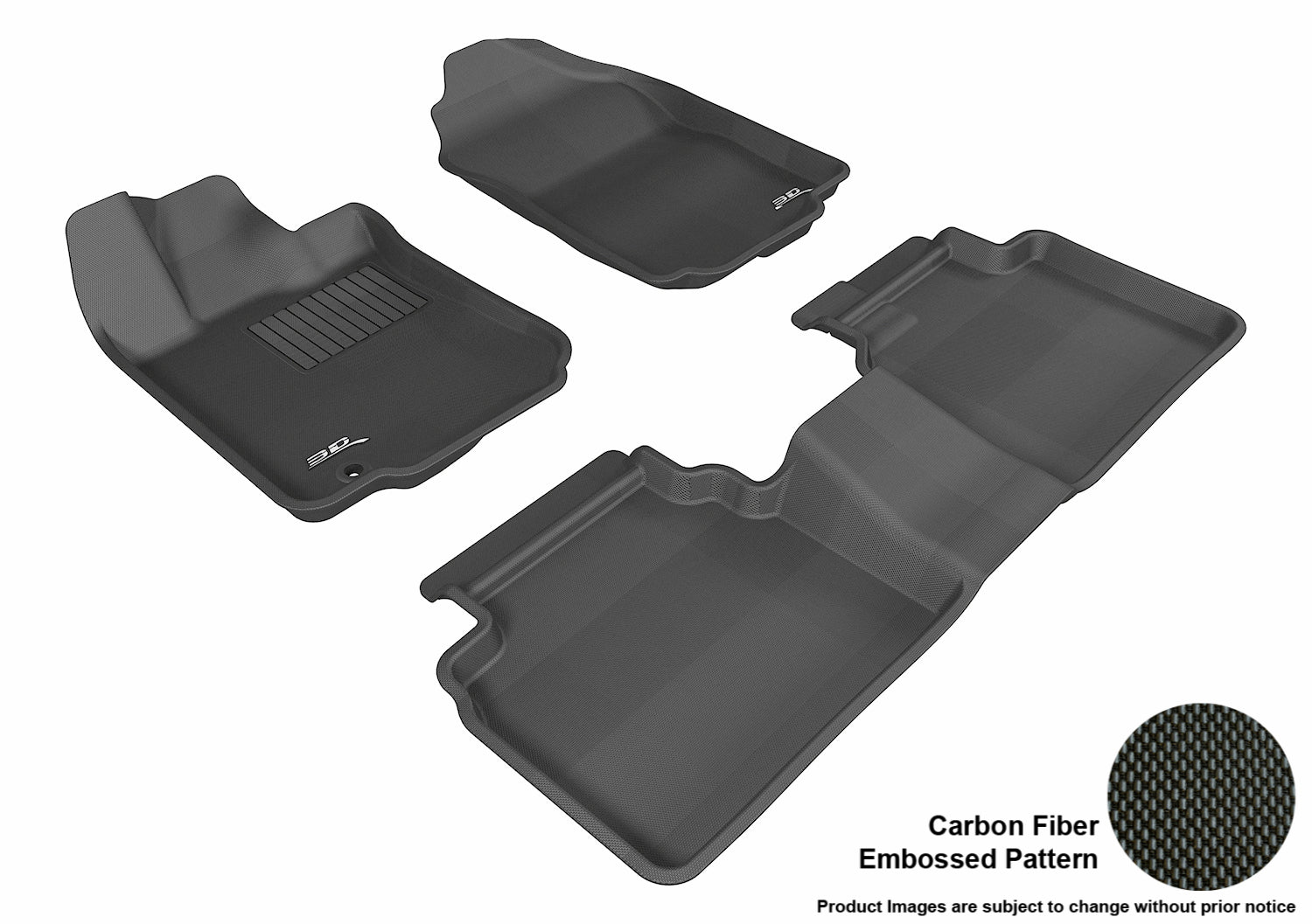 3D MAXpider L1FR01301509 Compatible for Ford FUSION 2006-2012 KAGU BLACK R1 R2 (1 EYELET)