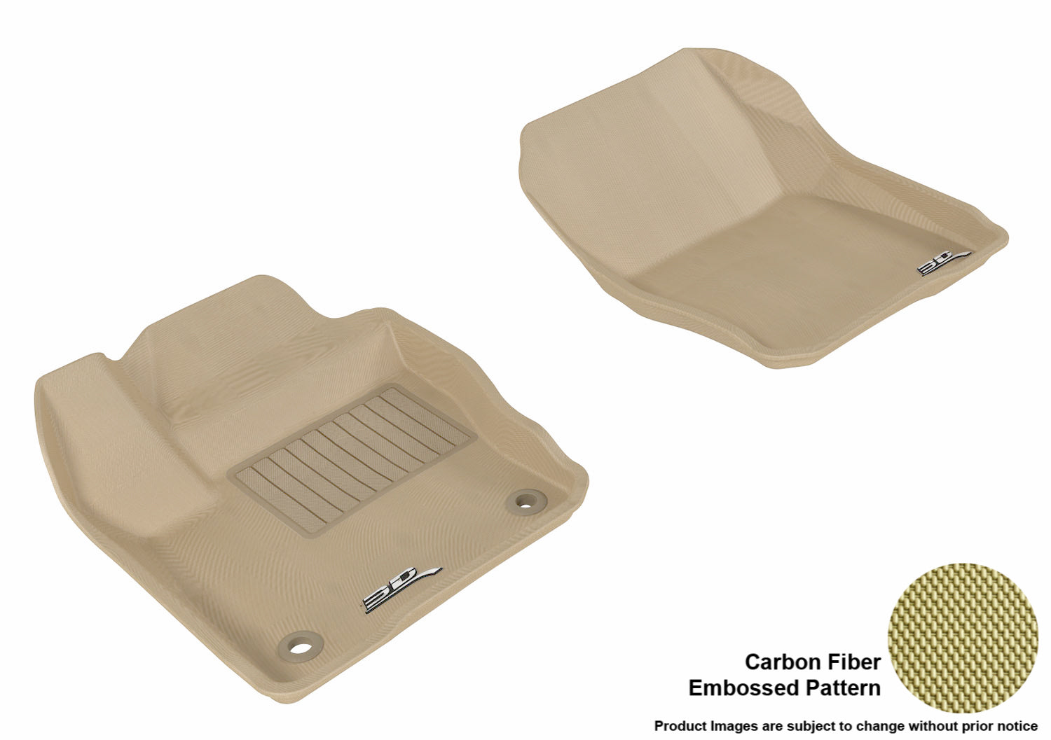 3D MAXpider L1FR02911502 Compatible for Ford FOCUS 2012-2018 KAGU TAN R1 (2 EYELETS)
