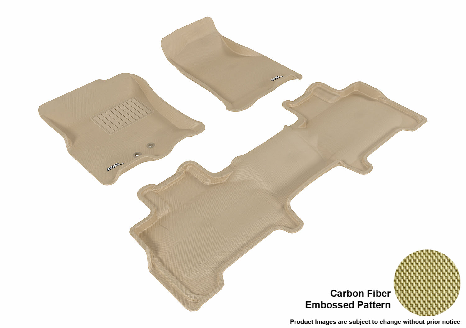 3D MAXpider L1FR07701502 Compatible for Ford EXPEDITION WITH 2ND ROW CENTER CONSOLE 2011-2017 KAGU TAN R1 R2