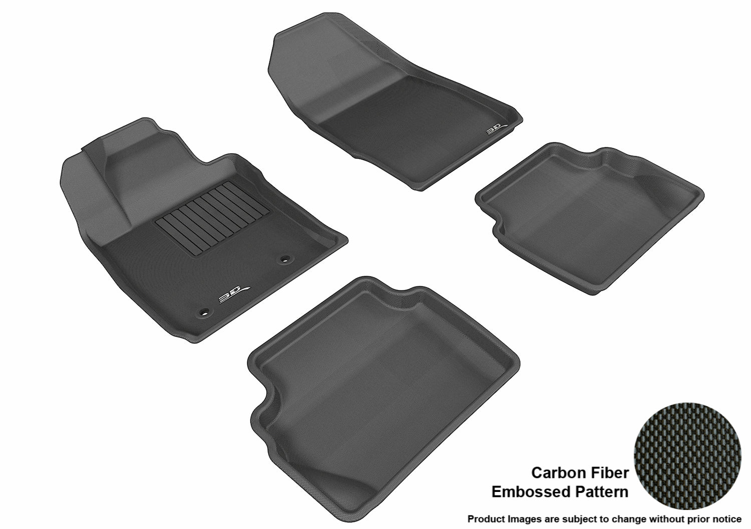3D MAXpider L1FR08001509 Compatible for Ford FIESTA 2011-2019 KAGU BLACK R1 R2