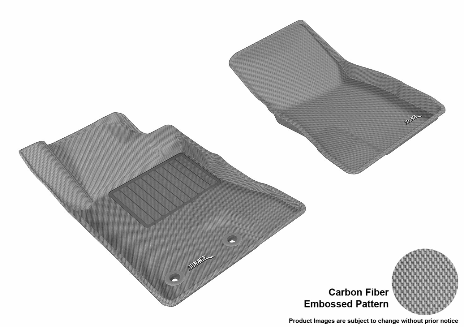 3D MAXpider L1FR08511501 Compatible for Ford MUSTANG 2015-2019 KAGU GRAY R1 (2 EYELETS)