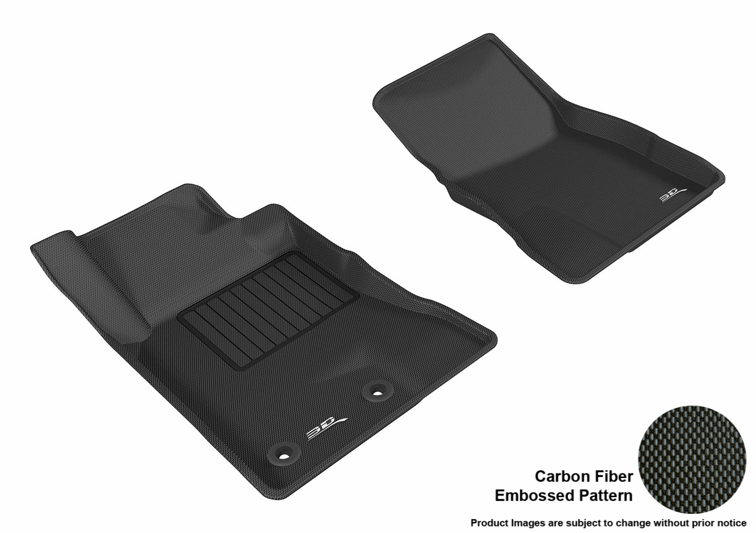 3D MAXpider L1FR08511509 Compatible for Ford MUSTANG 2015-2019 KAGU BLACK R1 (2 EYELETS)