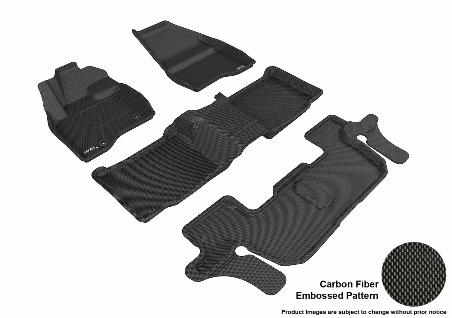 3D MAXpider L1FR09101509 Compatible for Ford EXPLORER WITH BENCH 2ND ROW 2015-2016 KAGU BLACK R1 R2 R3