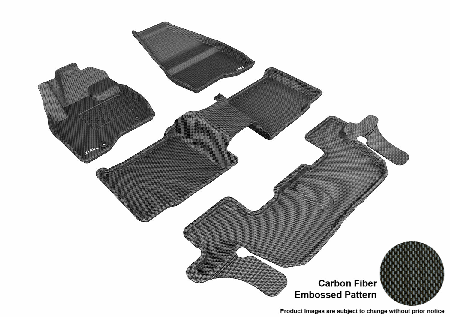 3D MAXpider L1FR09201509 Compatible for Ford EXPLORER 2015-2016 BUCKET 2ND ROW WITH CENTER CONSOLE KAGU BLACK R1 R2 R3