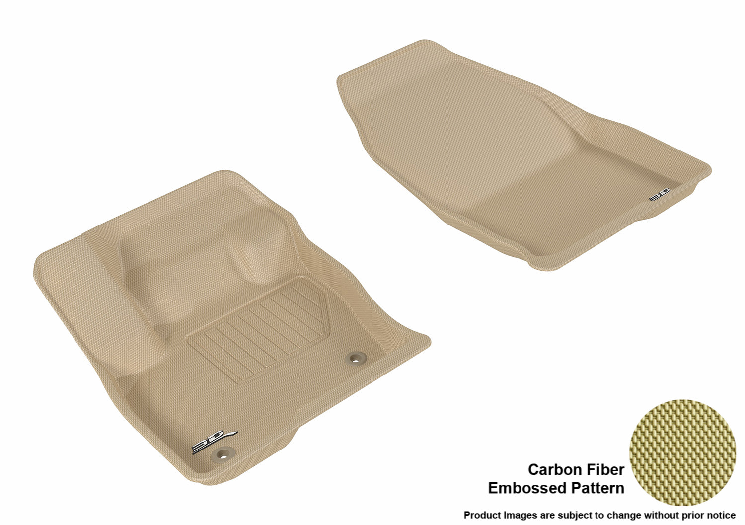 3D MAXpider L1FR09311502 Compatible for Ford EDGE 2015-2019 KAGU TAN R1