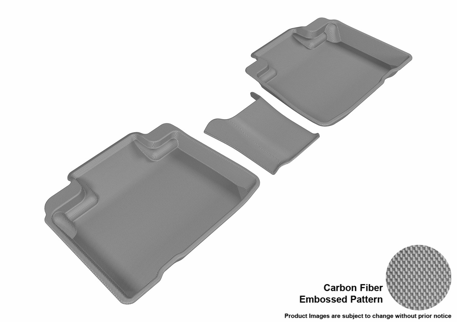 3D MAXpider L1FR09321501 Compatible for Ford EDGE 2015-2019 KAGU GRAY R2 (3PCS)