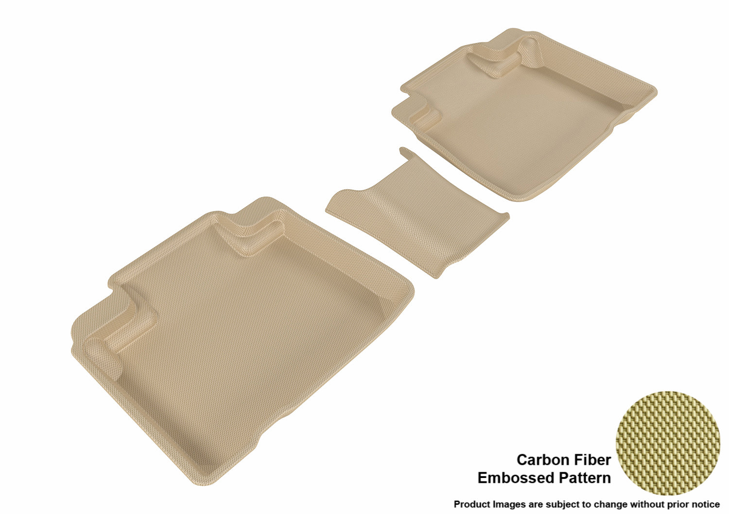 3D MAXpider L1FR09321502 Compatible for Ford EDGE 2015-2019 KAGU TAN R2 (3PCS)