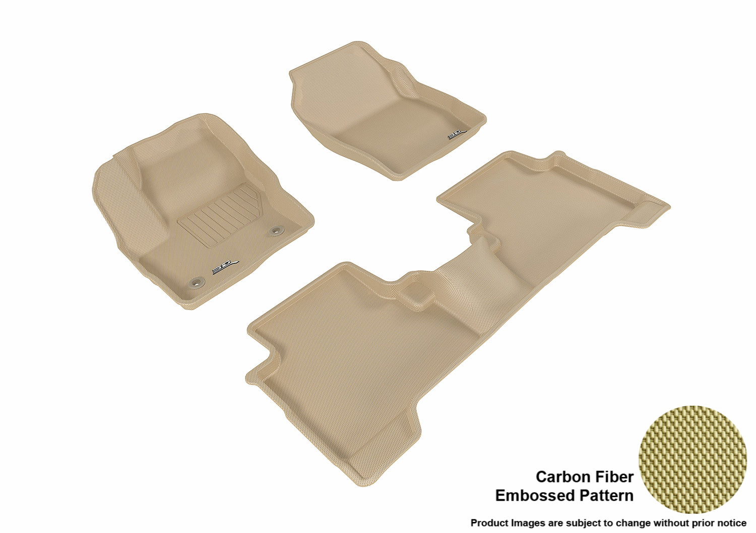 3D MAXpider L1FR10601502 Compatible for Ford ESCAPE 2015-2019 KAGU TAN R1 R2