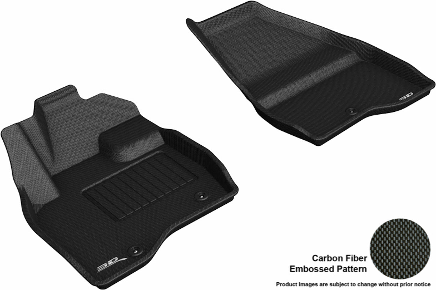 3D MAXpider L1FR11111509 Compatible for Ford EXPLORER 2017-2019 KAGU BLACK R1 (SINGLE POST ON FRONT PASSENGER'S FLOOR)