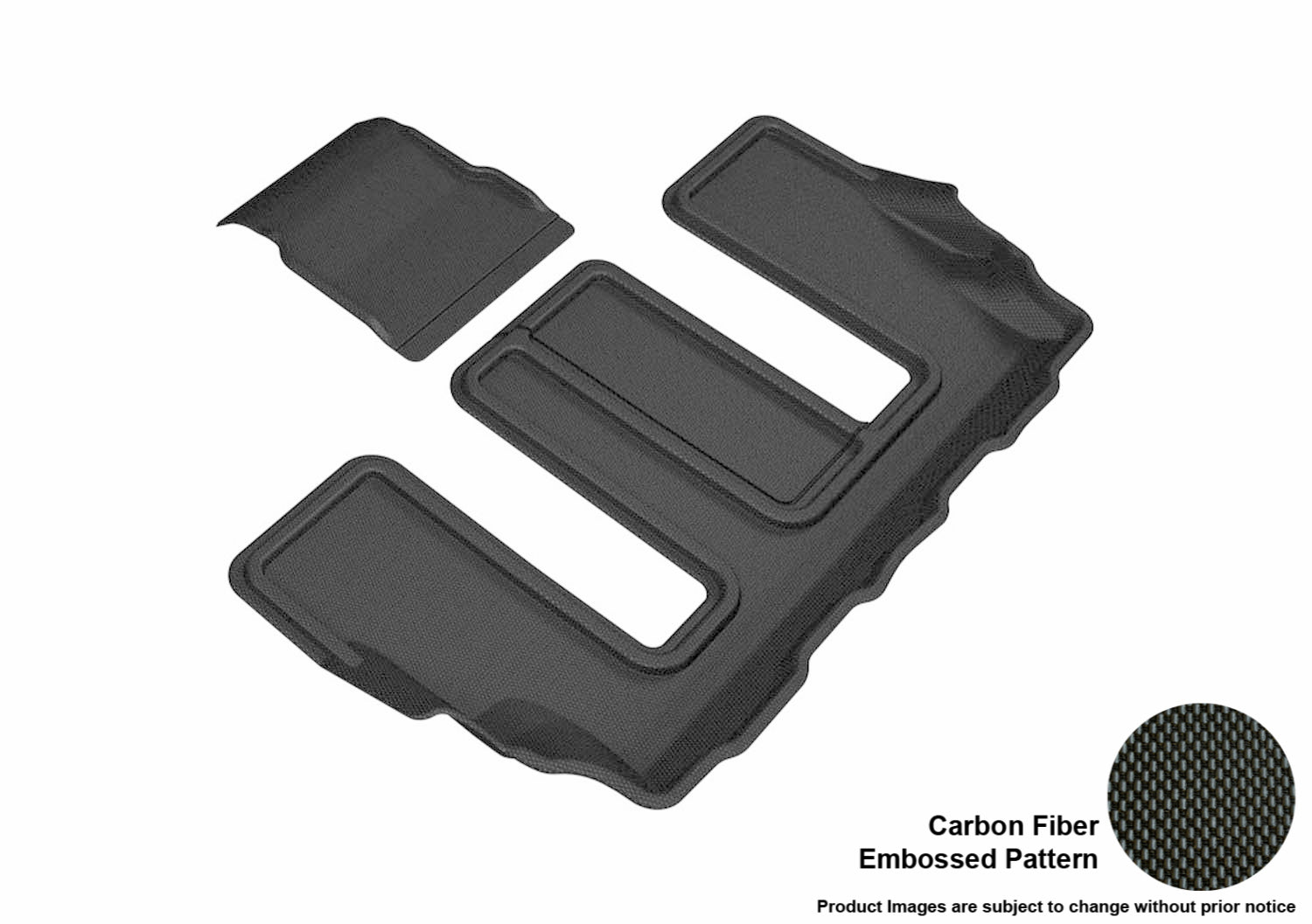 3D MAXpider L1GM02231509 Compatible for GMC ACADIA WITH BUCKET 2ND ROW 2017-2019 KAGU BLACK R3 (2PCS)