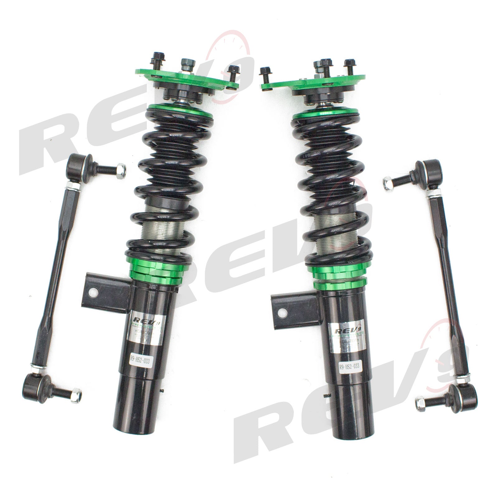 Rev9 Compatible with Audi A3 FWD (8V) 2013-15 Hyper-Street II Coilovers Kit w/ 32-Way Damping Force Adjustment(49.5mm)