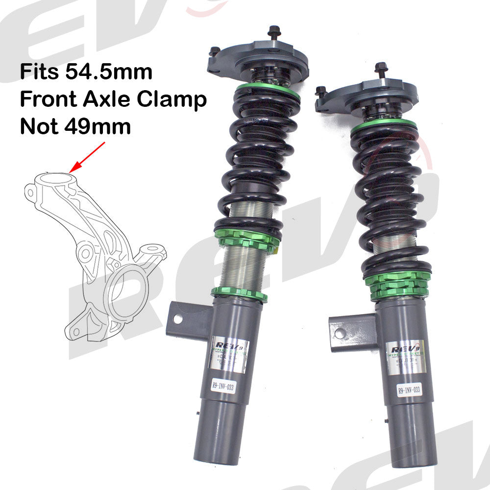 Rev9 Compatible With Volkswagen Passat(B6) 2006-10 Hyper-Street 3 Coilovers w/ Inverted Shocks, Performance Lowering Kit