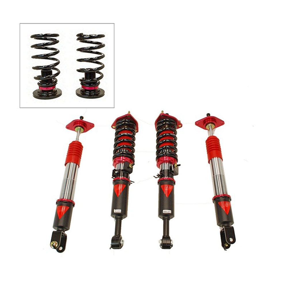 MMX2210-A MAXX Coilovers Lowering Kit, Fully Adjustable, Ride Height, 40 Clicks Rebound Settings, Nissan 370Z 09-17 (Z34)