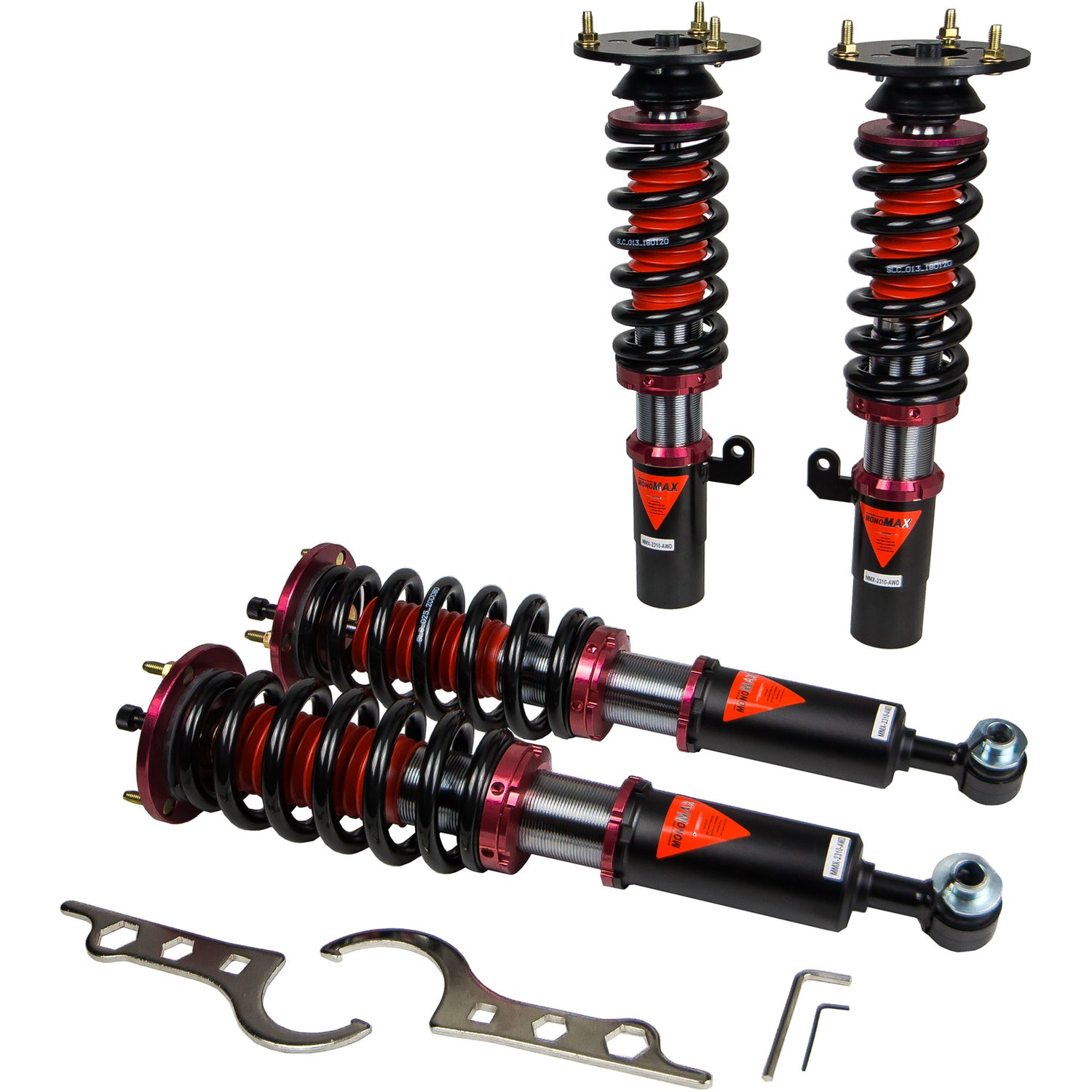MMX2310-AWD MAXX Coilovers Lowering Kit, Fully Adjustable, Ride Height, 40 Clicks Rebound Settings, BMW 5-Series(E60) 03-10(AWD)