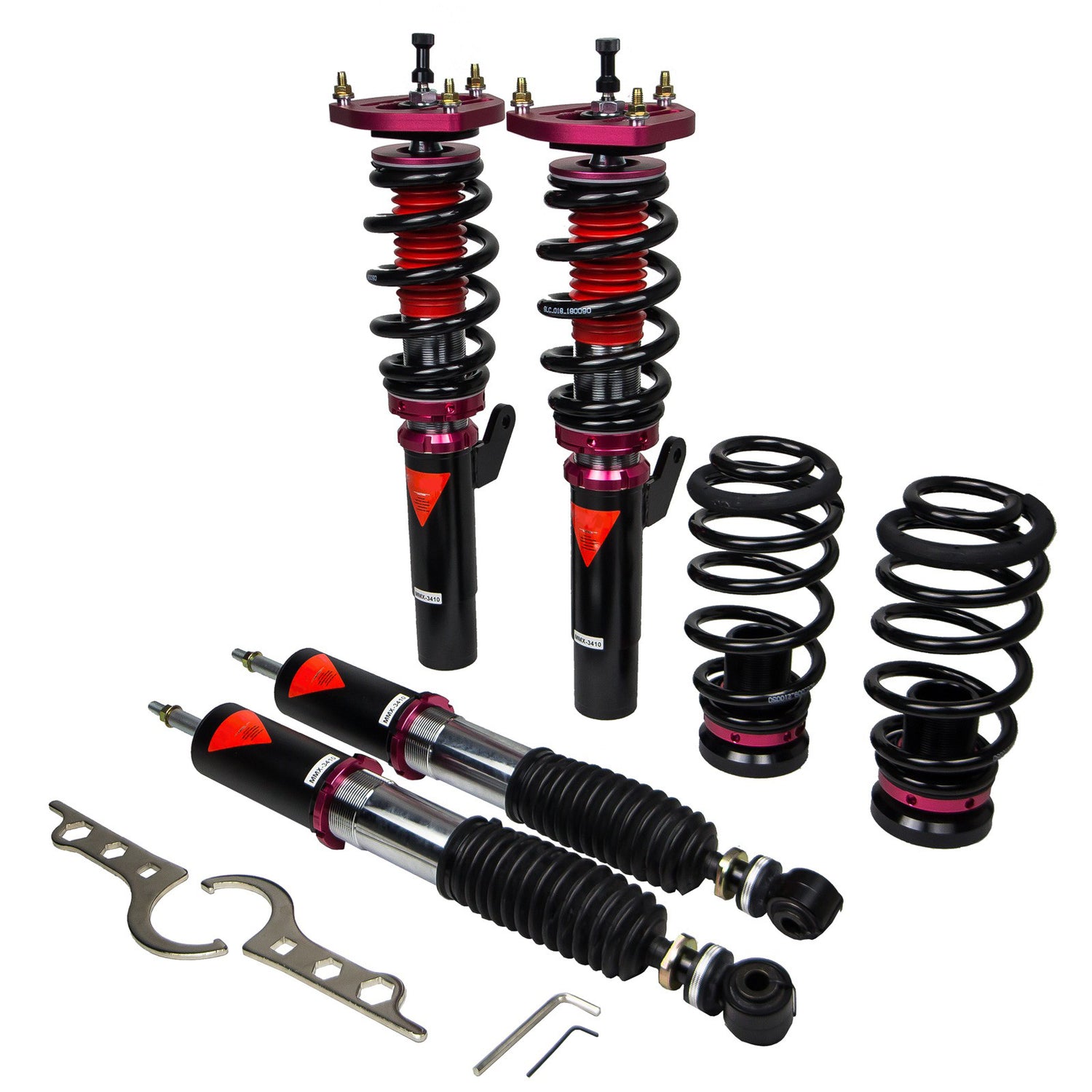 MMX3430-A MAXX Coilovers Lowering Kit, Fully Adjustable, Ride Height, 40 Clicks Rebound Settings, Volkswagen Golf(MK7) 2015+UP