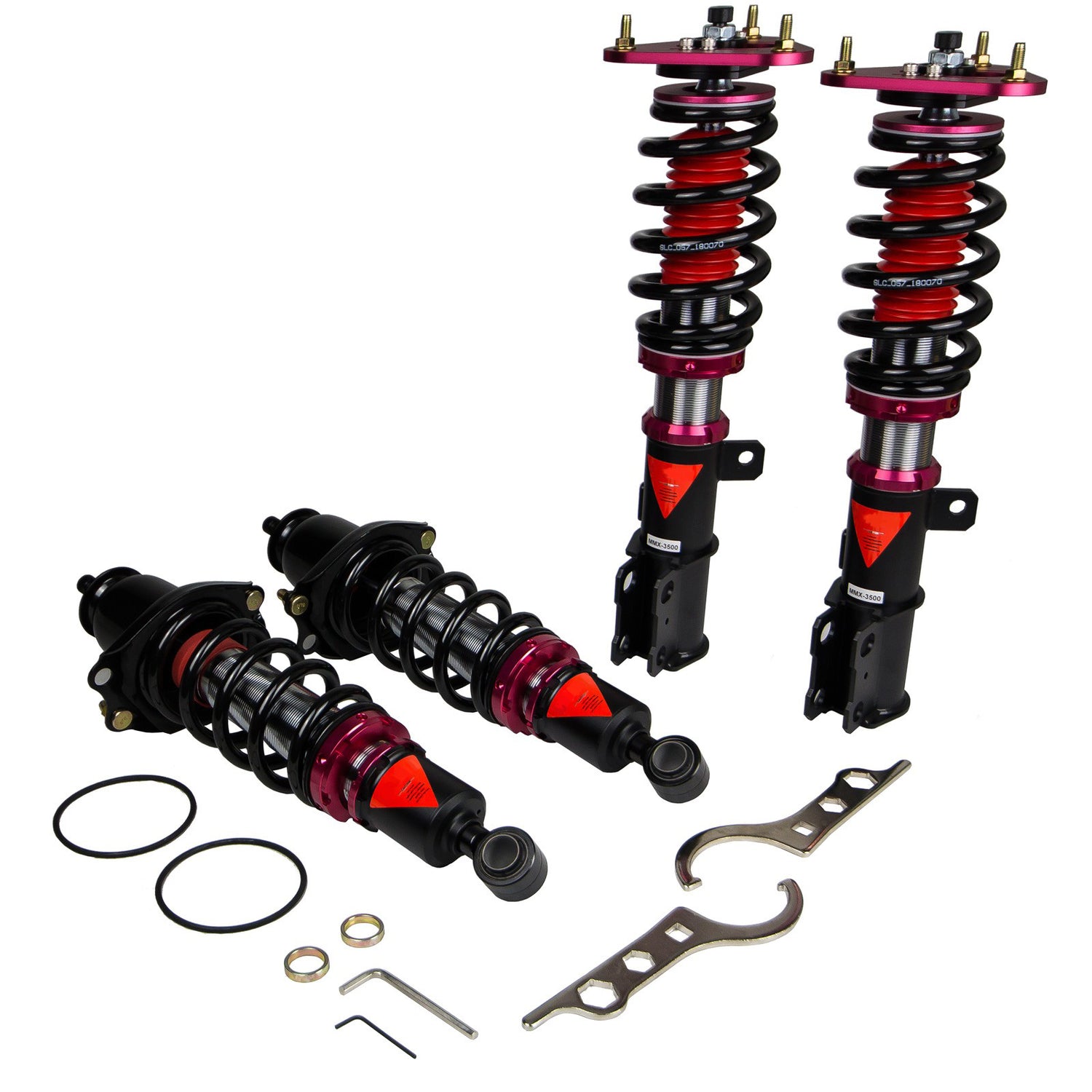 MMX3480-A MAXX Coilovers Lowering Kit, Fully Adjustable, Ride Height, 40 Clicks Rebound Settings, Toyota Corolla(E120/E130) 03-08
