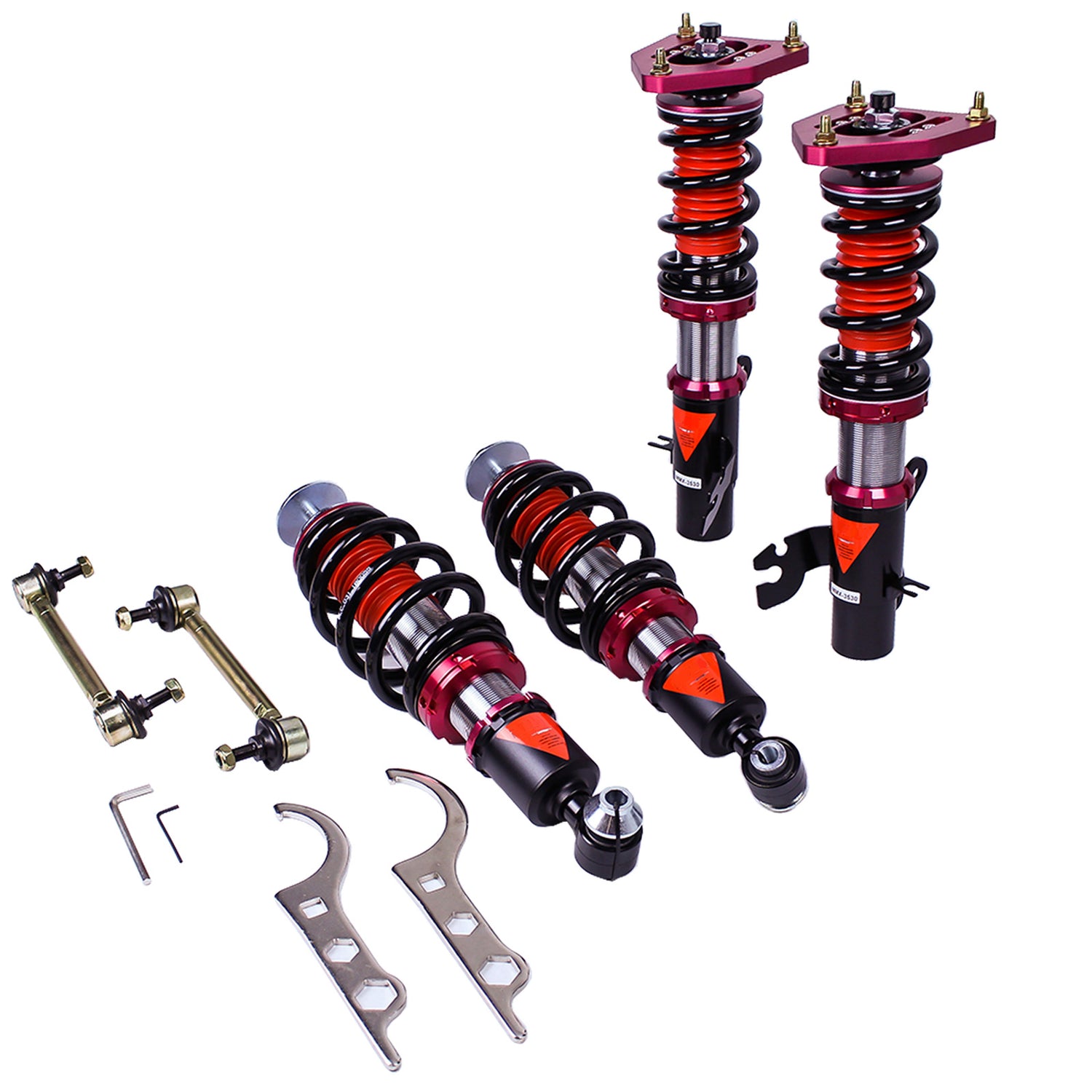 MMX3530 MAXX Coilovers Lowering Kit, Fully Adjustable, Ride Height, 40 Damping Settings, compatible with MINI Cooper (R56/R57) 2007-13