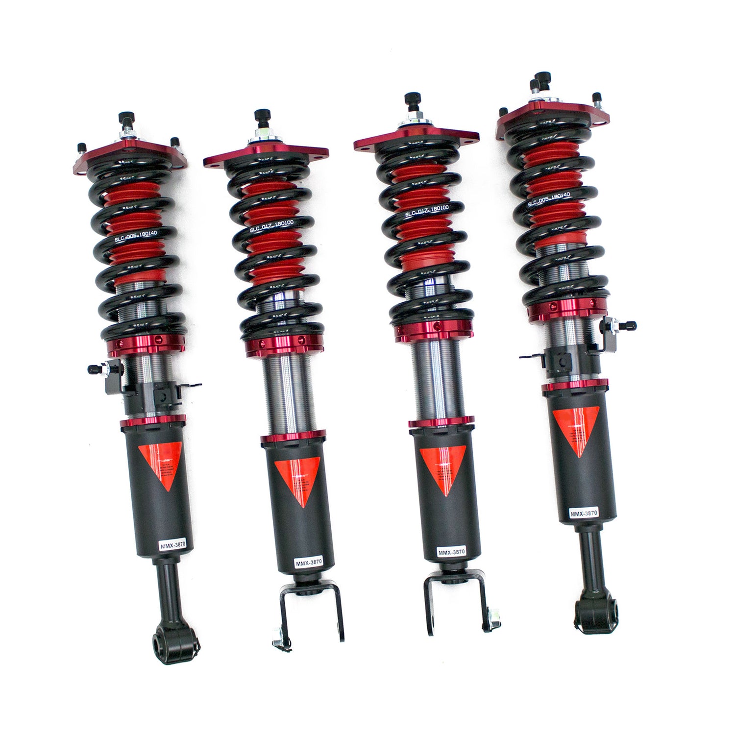 MMX3870-A MAXX Coilovers Lowering Kit, Fully Adjustable, Ride Height, 40 Clicks Rebound Settings, Nissan 370Z(Z34) 2009-18
