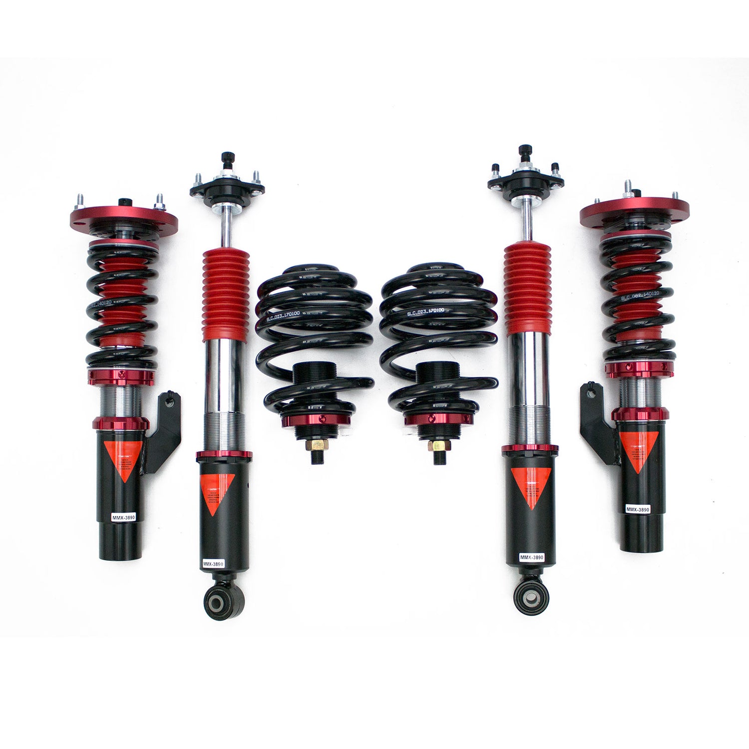 MMX3890 MAXX Coilovers Lowering Kit, Fully Adjustable, Ride Height, 40 Clicks Rebound Settings, BMW 3-Series(E46) AWD 2000-05