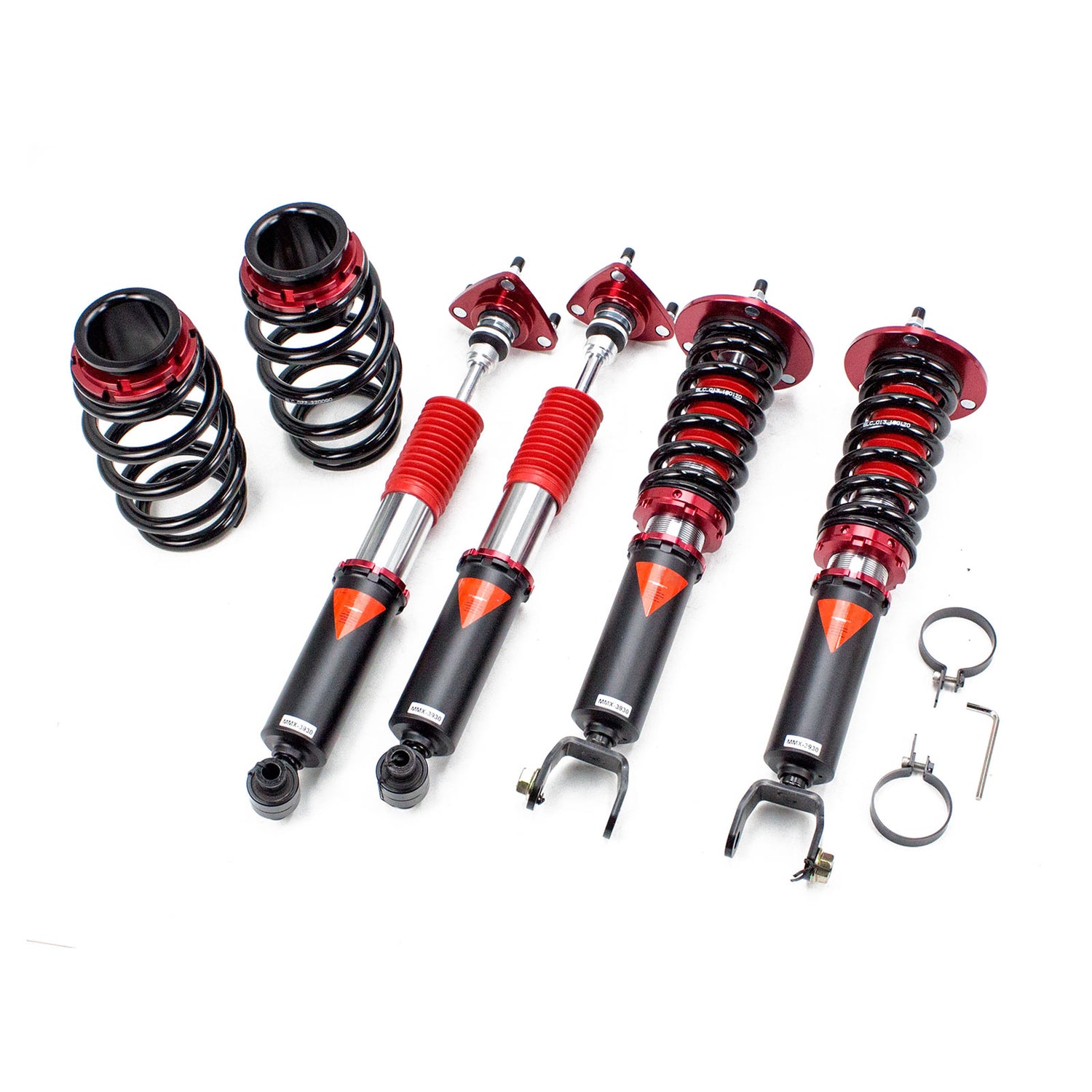 MMX3930 MAXX Coilovers Lowering Kit, Fully Adjustable, Ride Height, 40 Clicks Rebound Settings