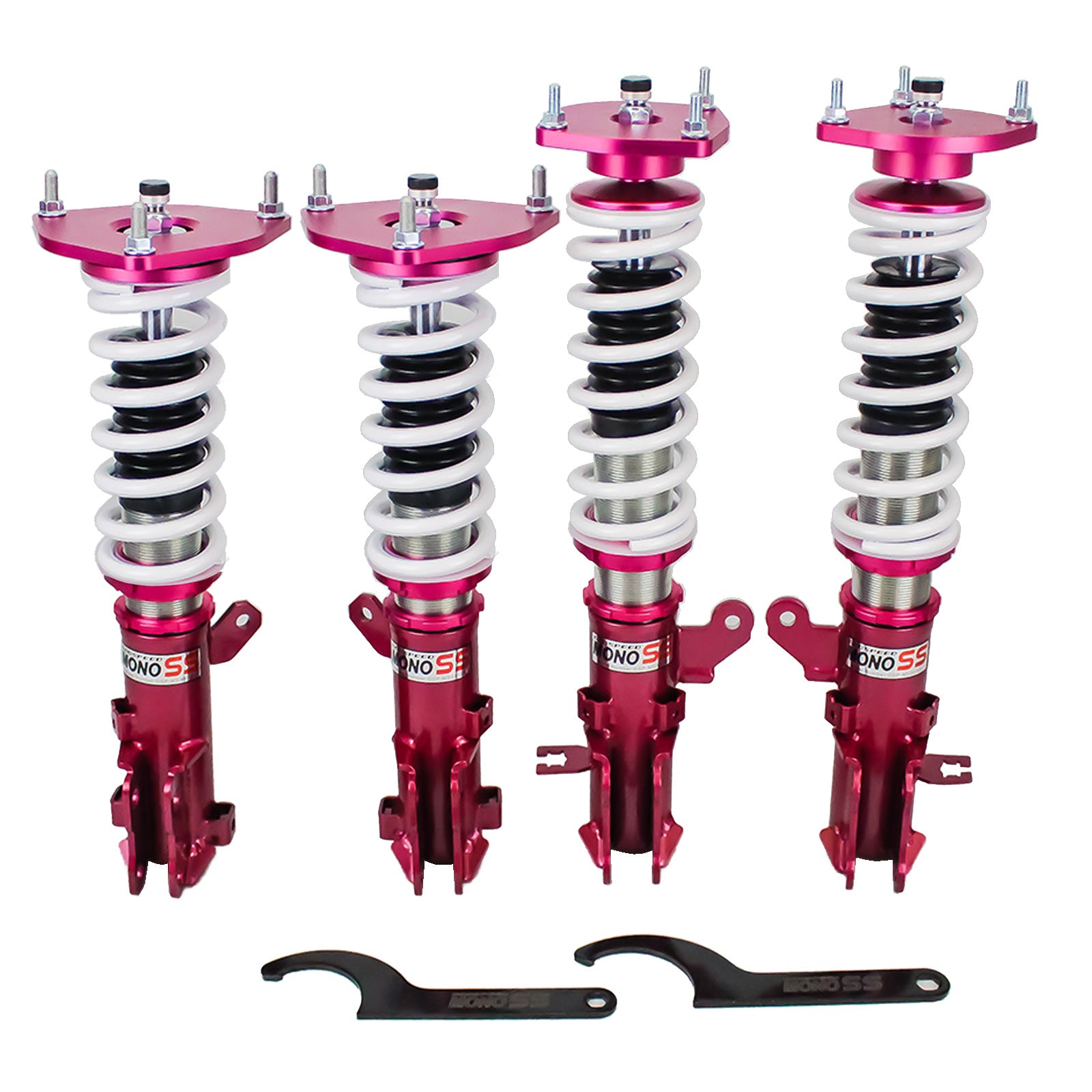 Godspeed MSS0101 MonoSS Coilover Lowering Kit, Fully Adjustable, Ride Height, Spring Tension And 16 Click Damping, Hyundai Elantra(XD) 2000-06