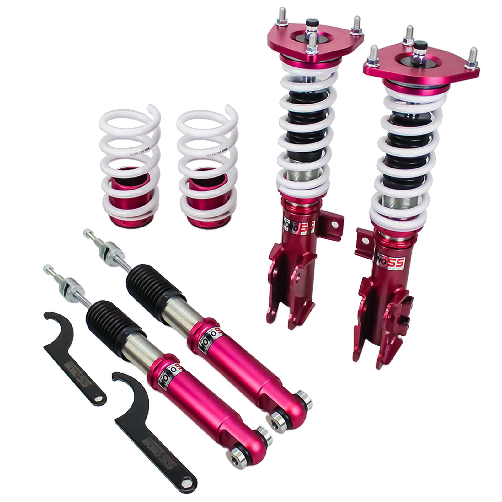 Godspeed MSS0108 MonoSS Coilover Lowering Kit, Fully Adjustable, Ride Height, Spring Tension And 16 Click Damping, Hyundai Tucson 2016+
