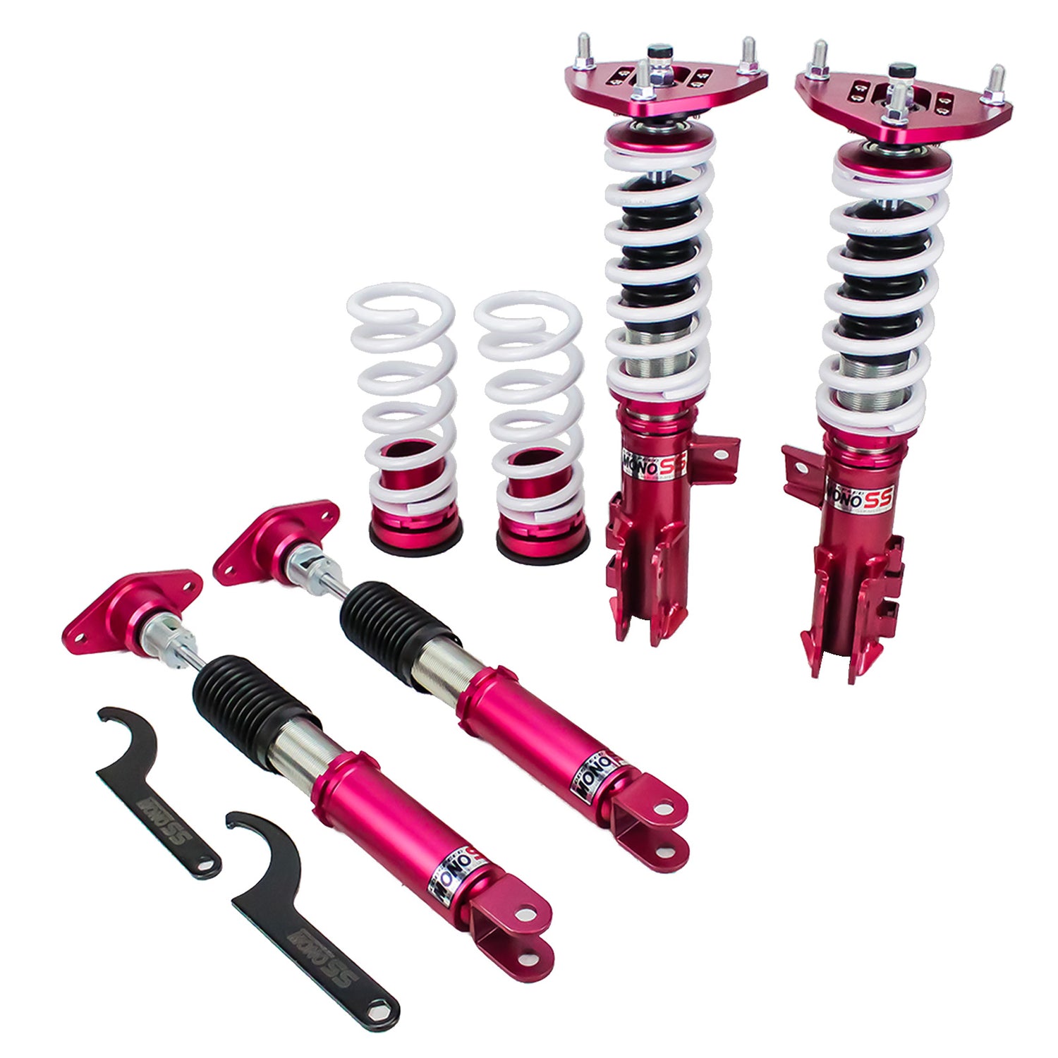Godspeed MSS0112-A MonoSS Coilover Lowering Kit, Fully Adjustable, Ride Height, Spring Tension And 16 Click Damping, Hyundai Sonata(YF) 2011-14