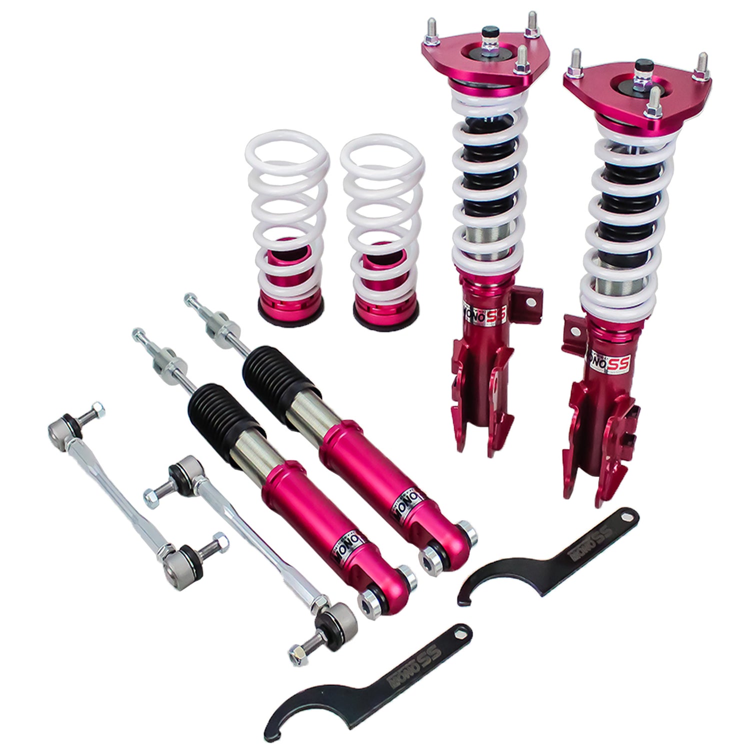 Godspeed MSS0113-A MonoSS Coilover Lowering Kit, Fully Adjustable, Ride Height, Spring Tension And 16 Click Damping, Hyundai Sonata(LF) 2015+
