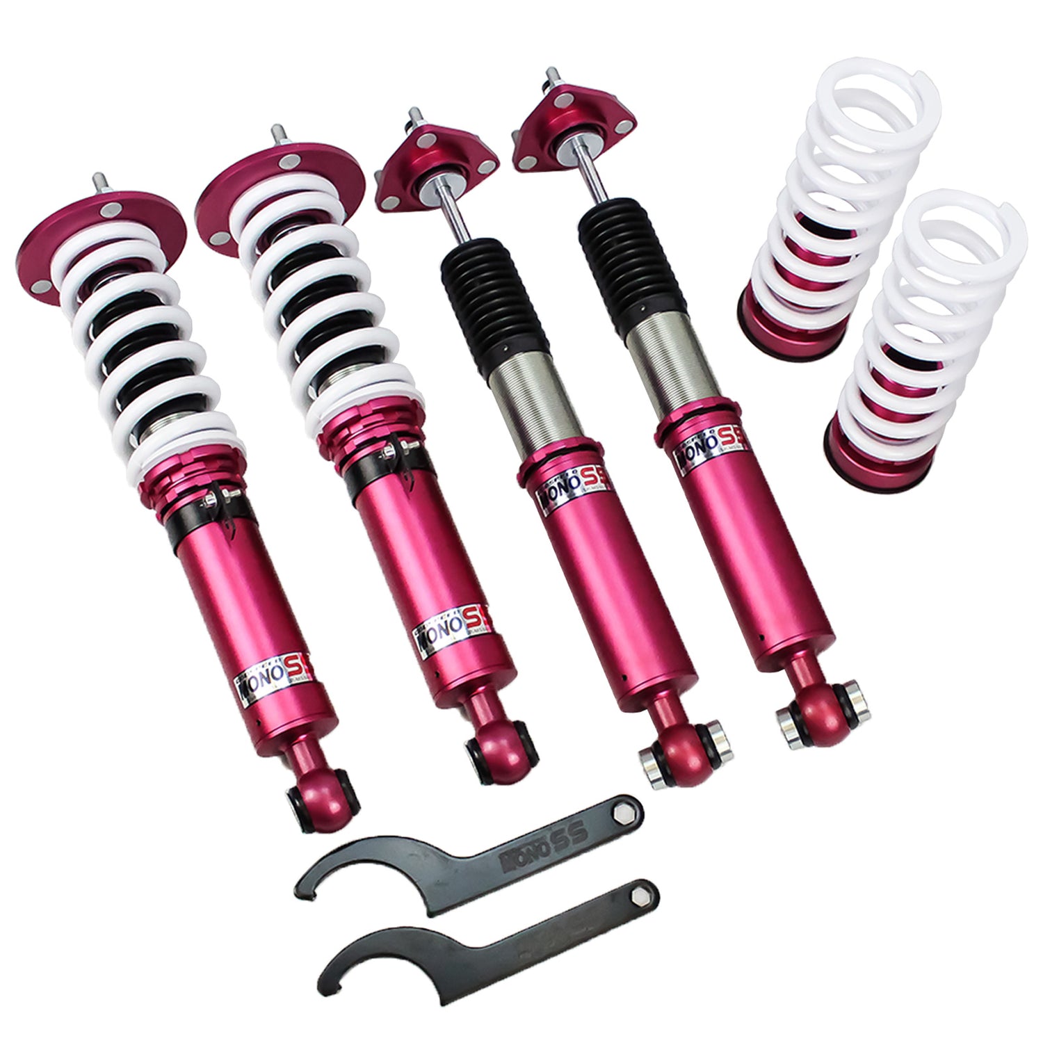 Godspeed MSS0117 MonoSS Coilover Lowering Kit, Fully Adjustable, Ride Height, Spring Tension And 16 Click Damping, Lexus IS200T/IS300/IS250/IS350(XE30) RWD 2014-18