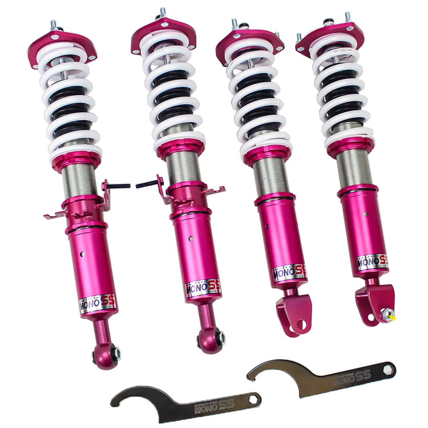 Godspeed MSS0119 MonoSS Coilover Lowering Kit, Fully Adjustable, Ride Height, Spring Tension And 16 Click Damping, Infiniti Q50(V37) RWD 2014-16