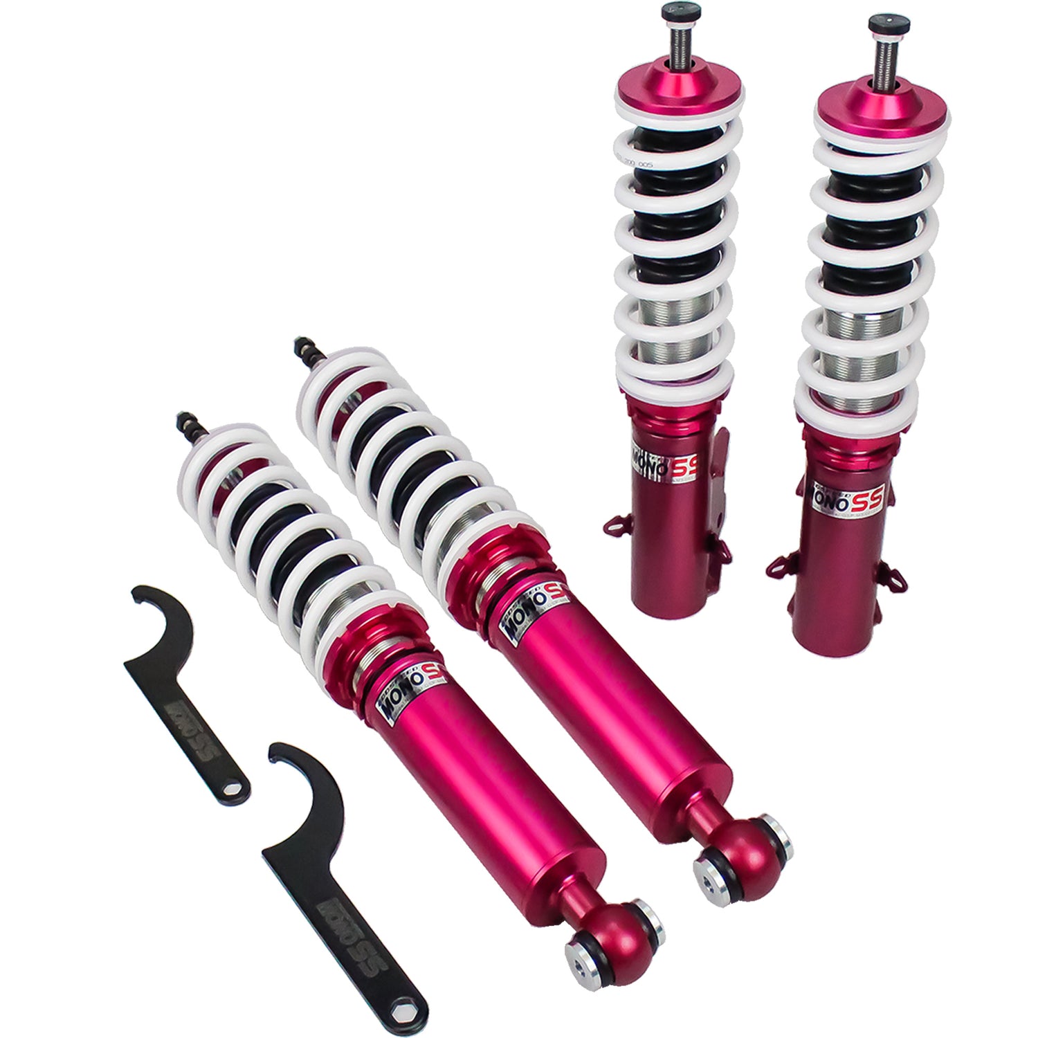 Godspeed MSS0121-A MonoSS Coilover Lowering Kit, Fully Adjustable, Ride Height, Spring Tension And 16 Click Damping, Volkswagen Golf GTI(MK2/MK3) 1983-92/93-98