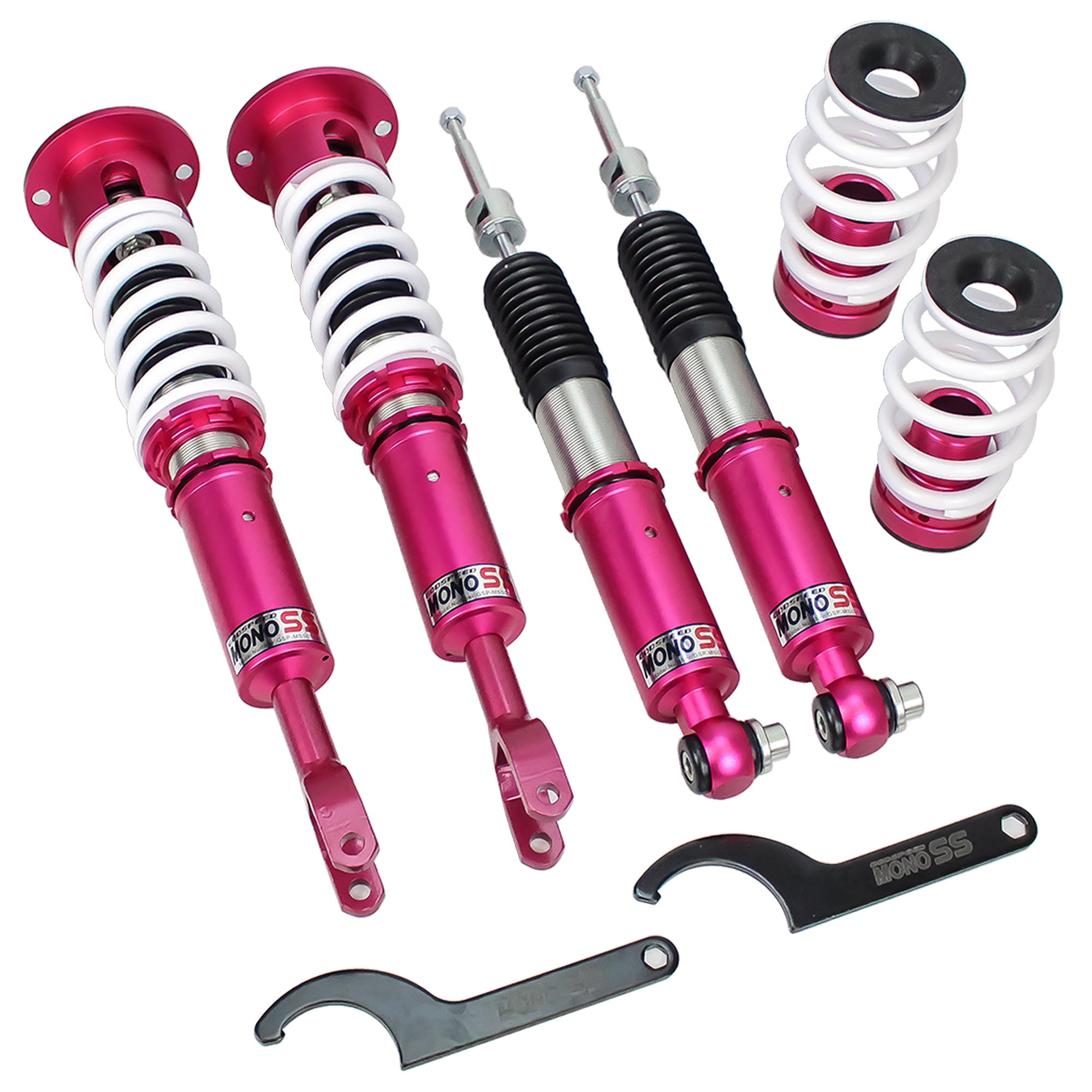 Godspeed MSS0122 MonoSS Coilover Lowering Kit, Fully Adjustable, Ride Height, Spring Tension And 16 Click Damping, Volkswagen Passat(B5) FWD 1996-05