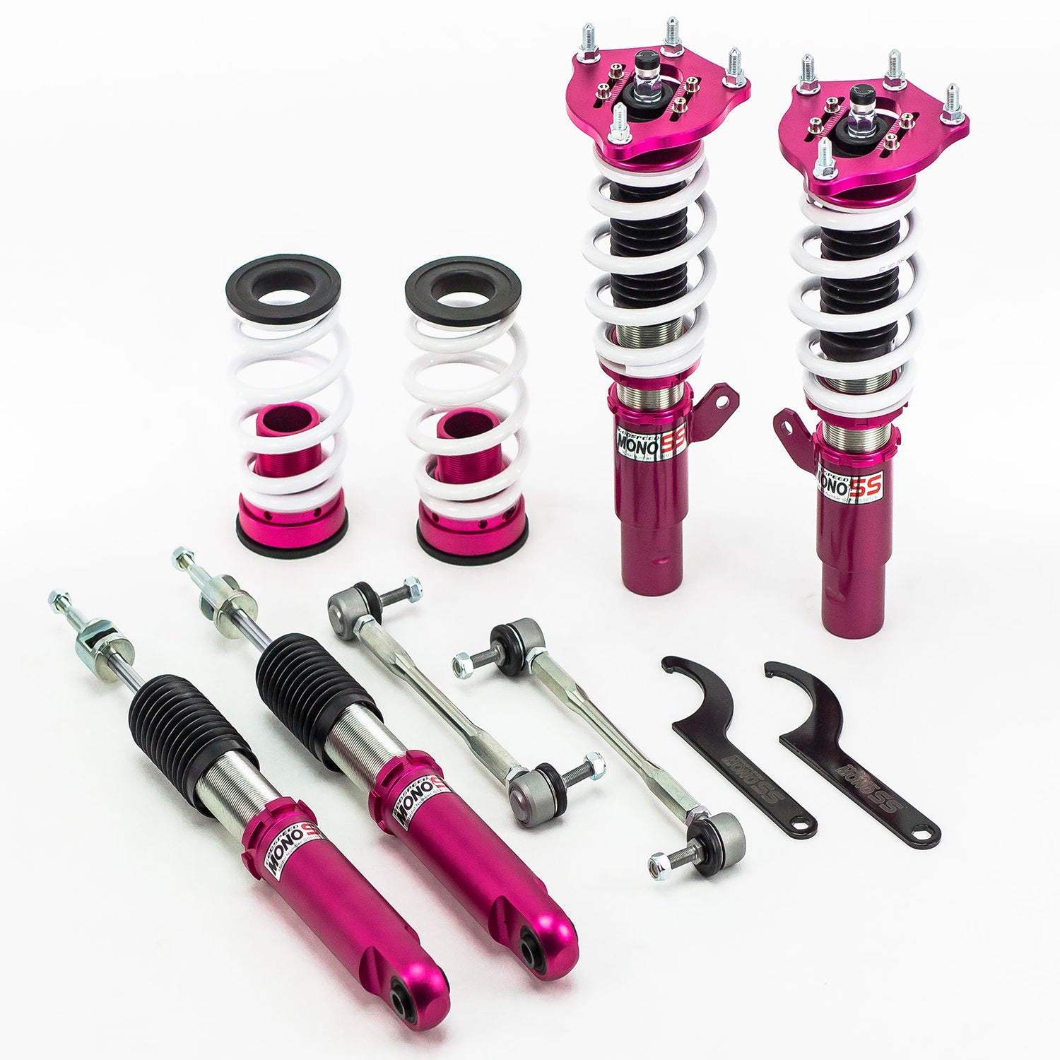 Godspeed MSS0129 MonoSS Coilover Lowering Kit, Fully Adjustable, Ride Height, Spring Tension And 16 Click Damping, Honda Civic(FC) EX/LX 2016+UP