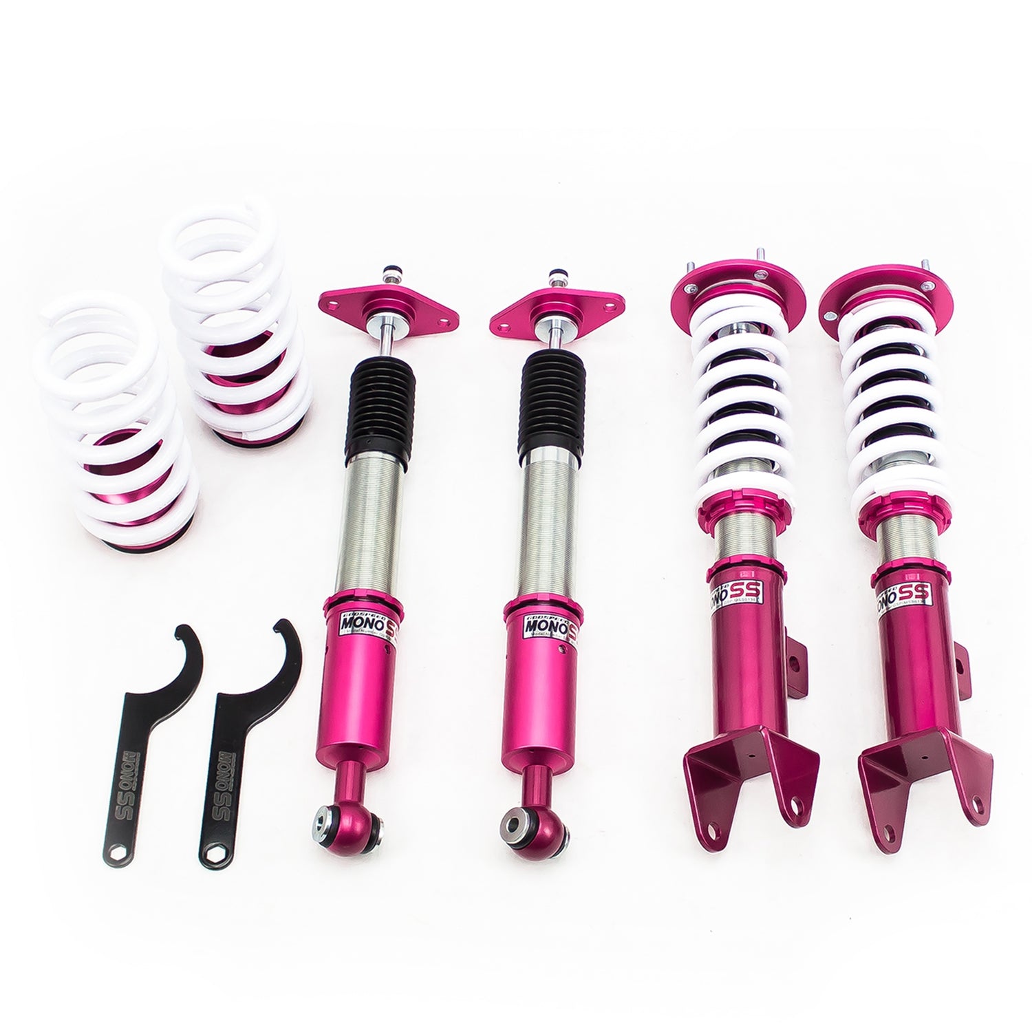 Godspeed MSS0136-A MonoSS Coilover Lowering Kit, Fully Adjustable, Ride Height, Spring Tension And 16 Click Damping, Chrysler 300C RWD 2011+UP
