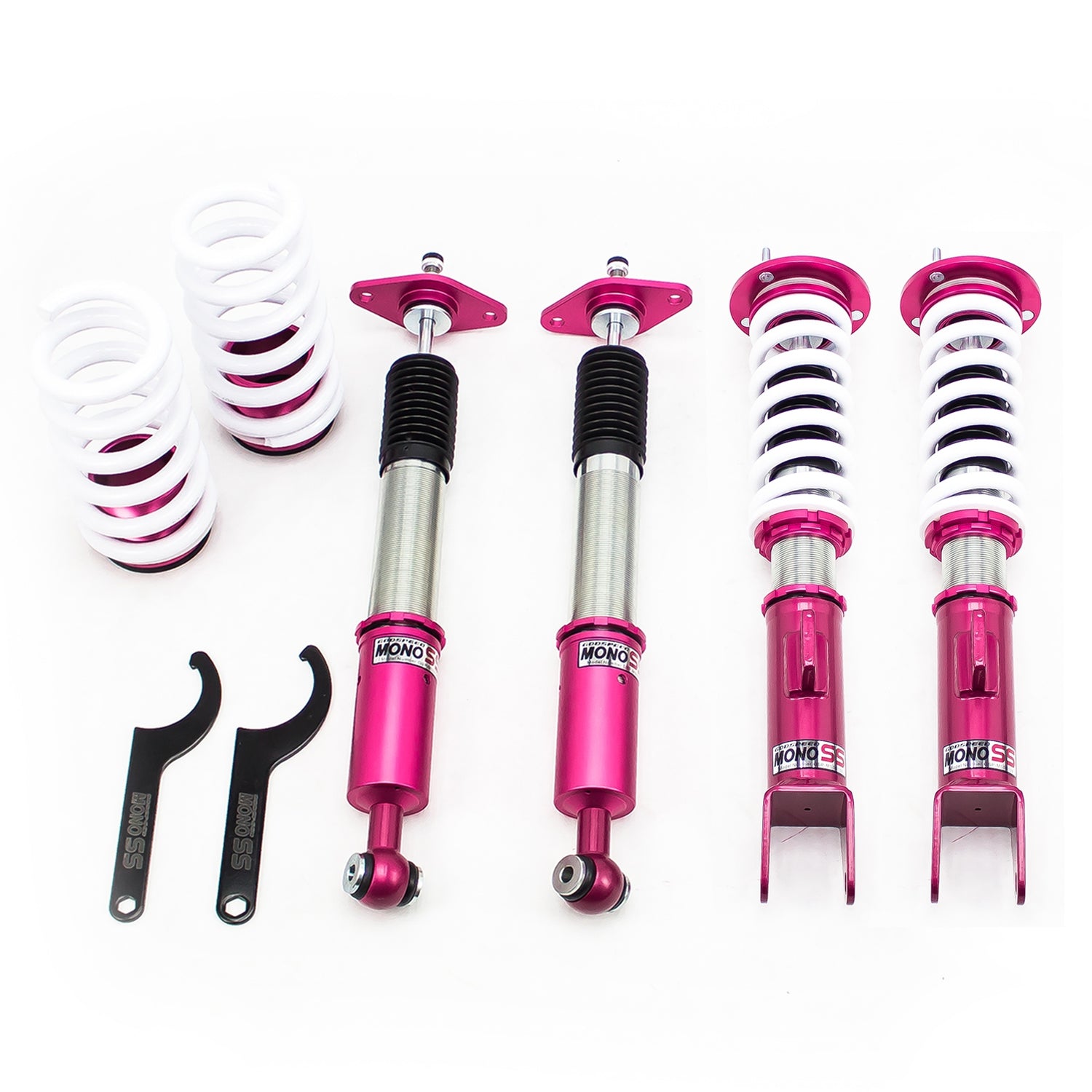 Godspeed MSS0139-A MonoSS Coilover Lowering Kit, Fully Adjustable, Ride Height, Spring Tension And 16 Click Damping, Chrysler 300C RWD 2005-10