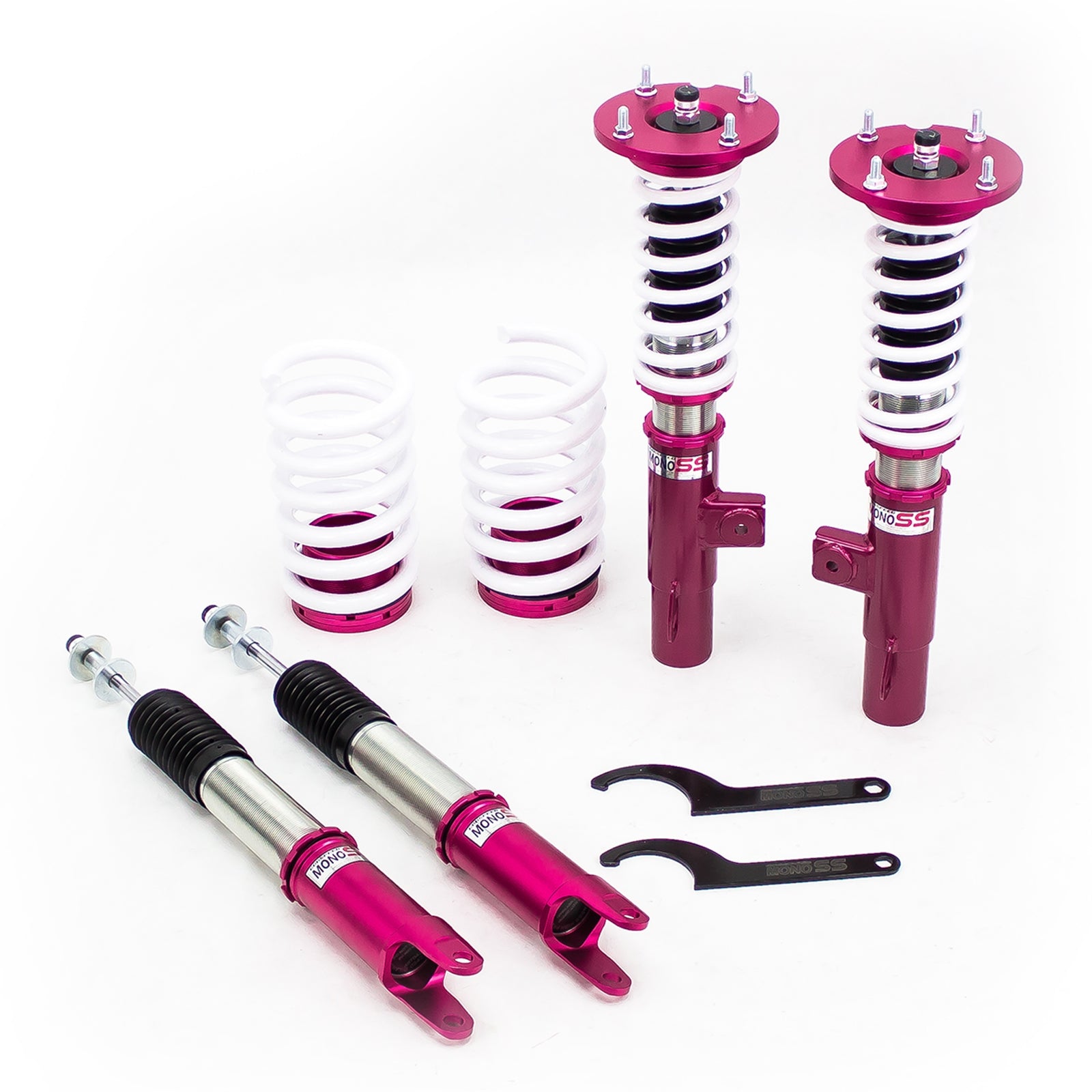 Godspeed MSS0142-B MonoSS Coilover Lowering Kit, Fully Adjustable, Ride Height, Spring Tension And 16 Click Damping, Ford Flex 2009-12