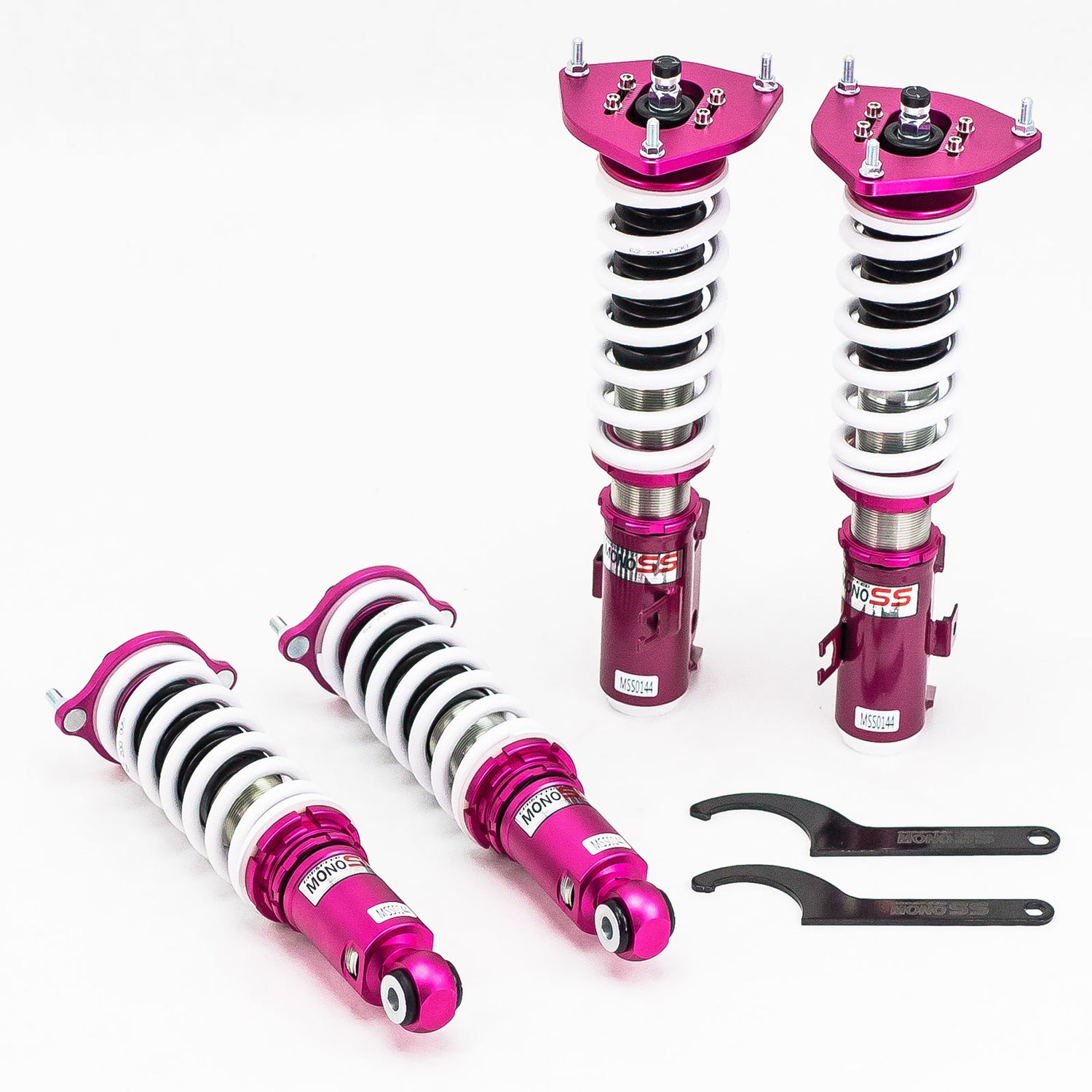 Godspeed MSS0144 MonoSS Coilover Lowering Kit, Fully Adjustable, Ride Height, Spring Tension And 16 Click Damping, Subaru Legacy(BE/BH) 2000-04
